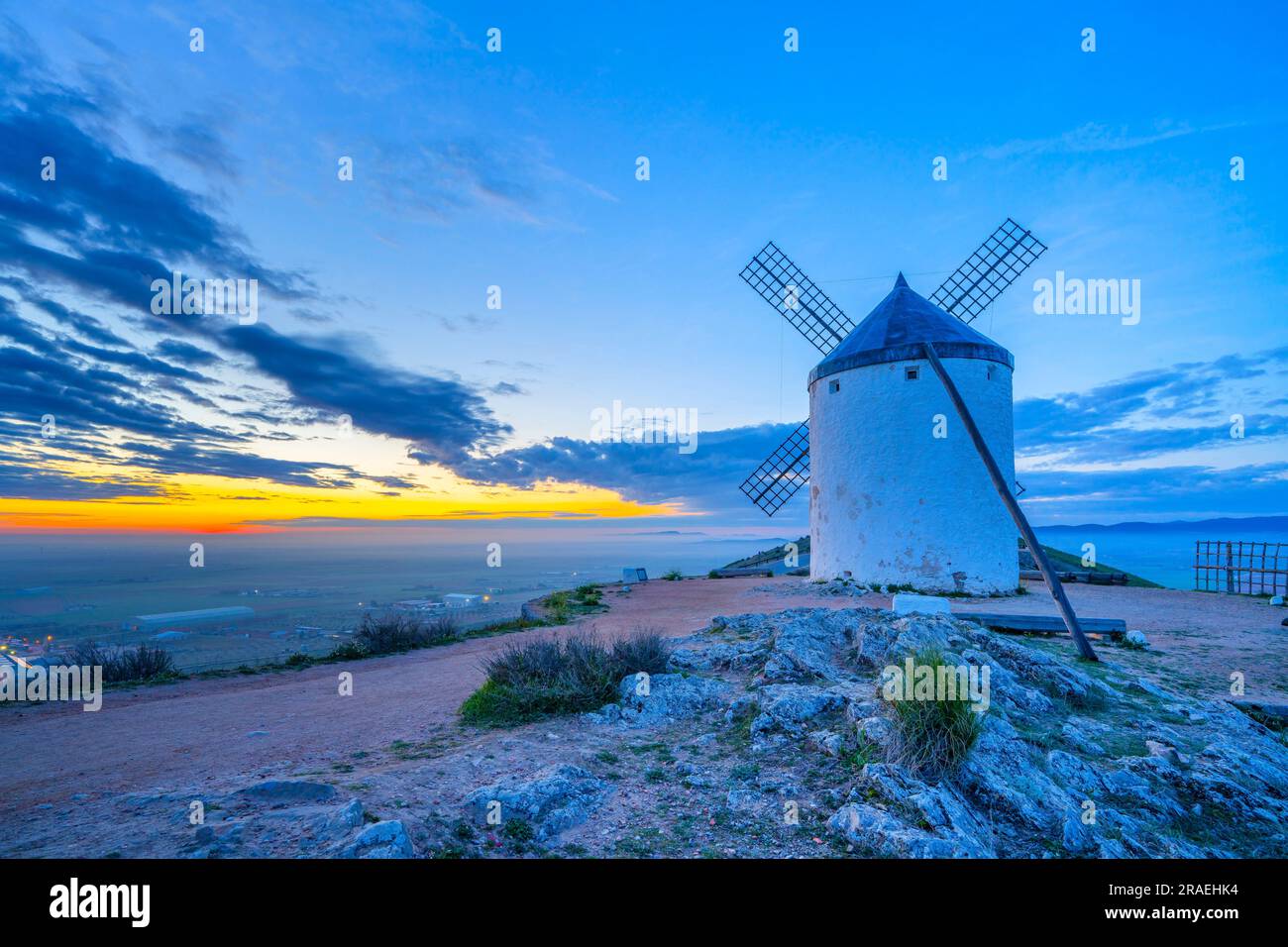 Consuegra, Castille-la Mancha, Espagne Banque D'Images