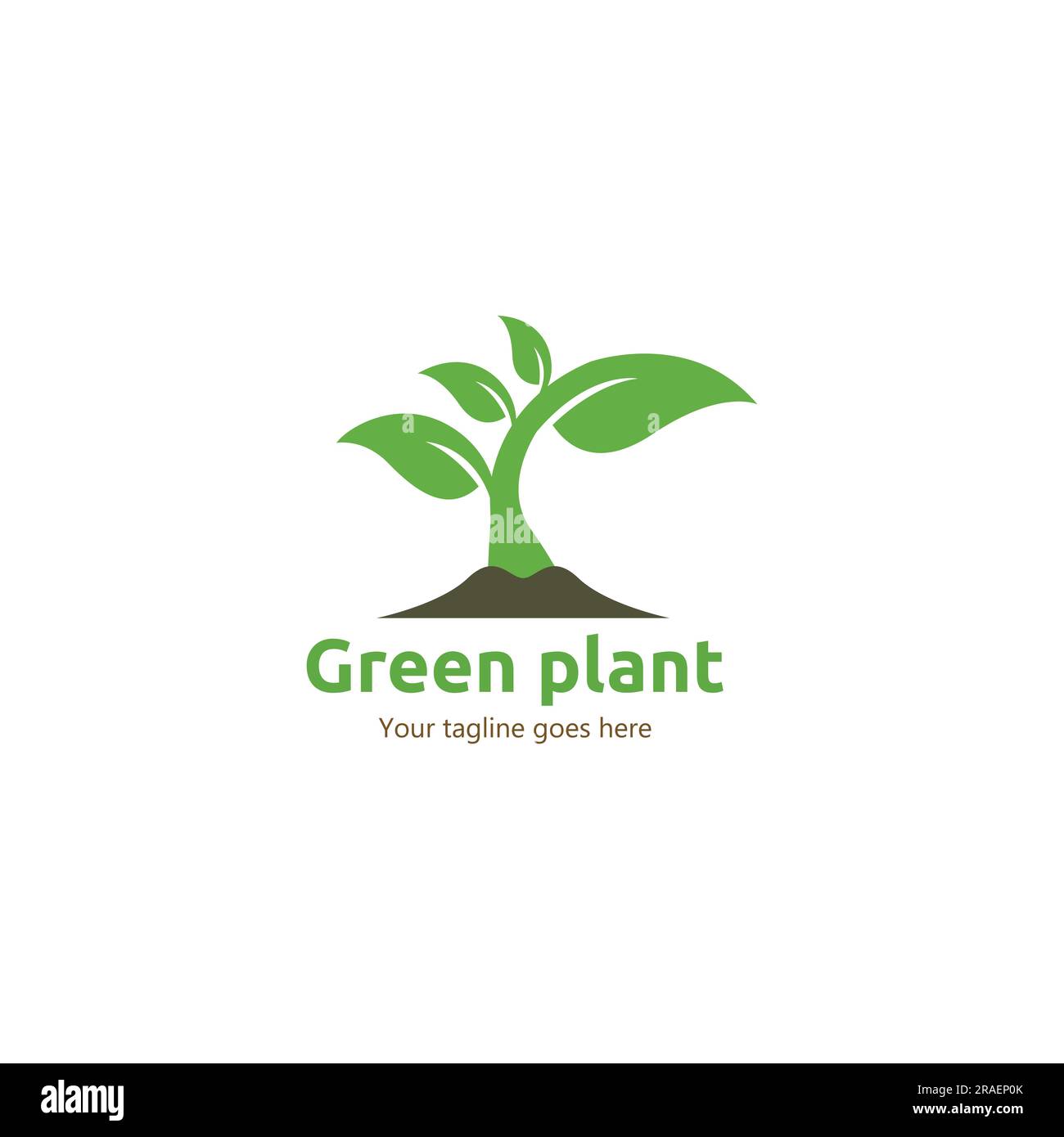 Vert jardin vert feuille écologie logo conception vectorielle Illustration de Vecteur