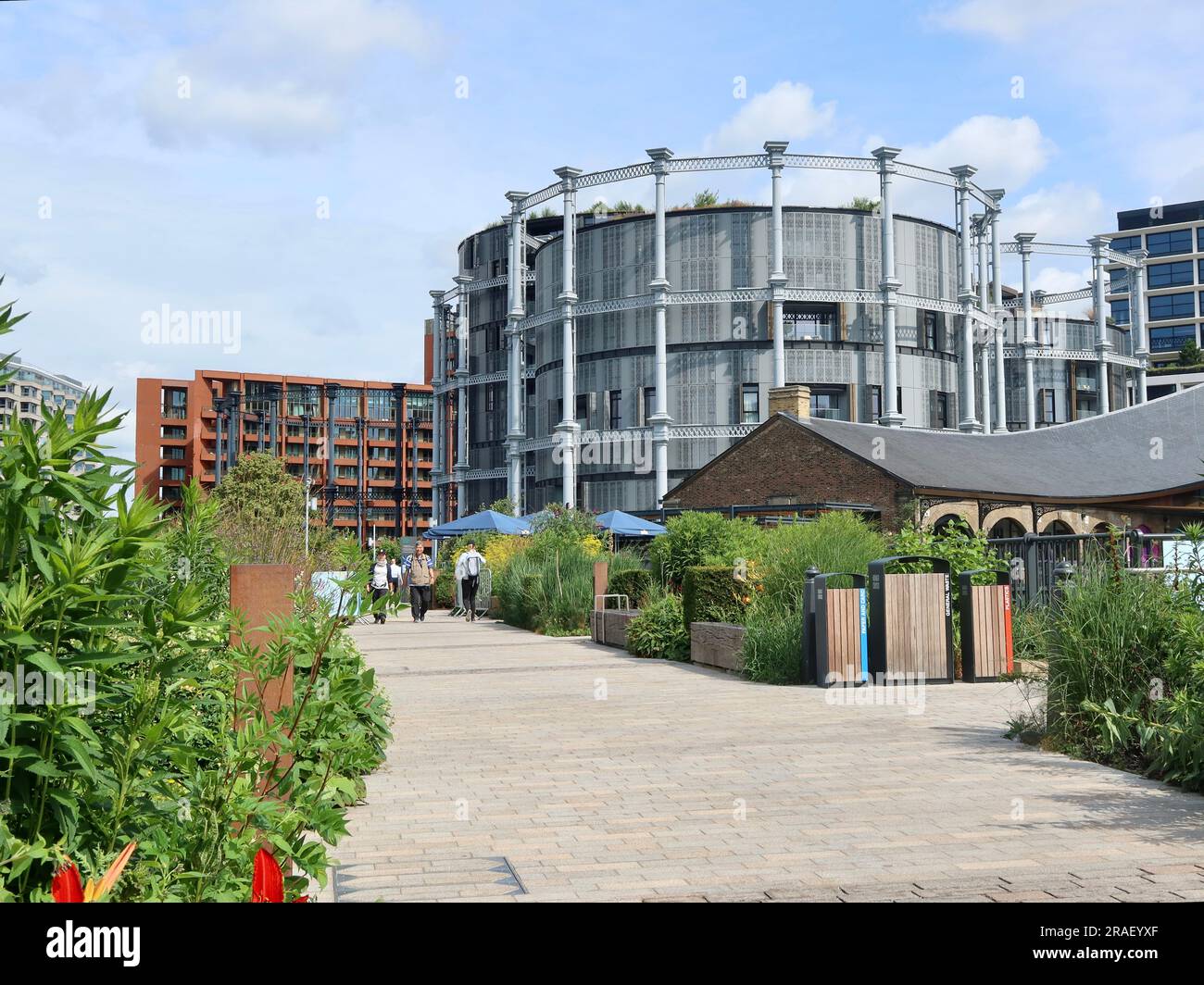 Londres, Royaume-Uni - juin 2023 : Gasdétenteurs Park, Kings Cross Banque D'Images