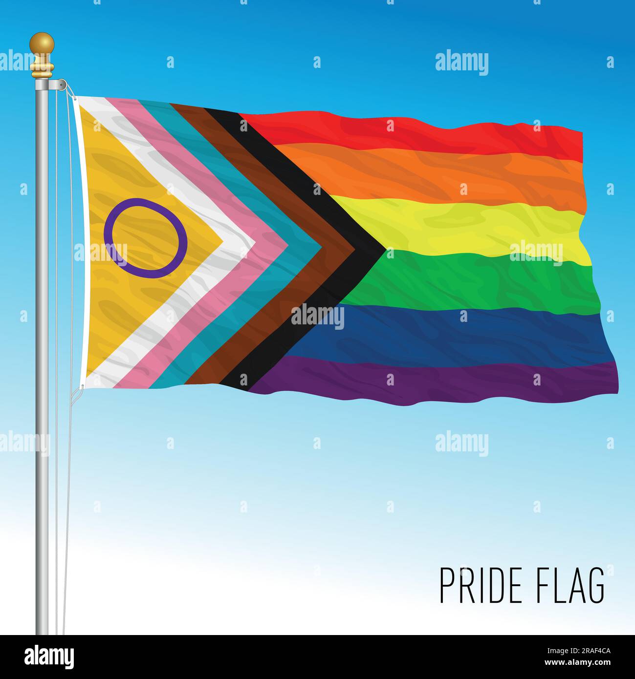 Drapeau de fierté, mouvement international, illustration vectorielle Illustration de Vecteur