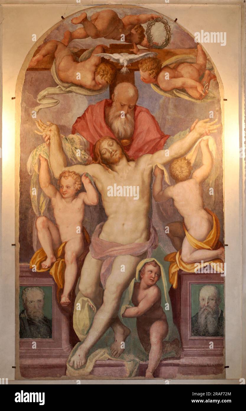 Trinity 1571 par Alessandro Allori Banque D'Images