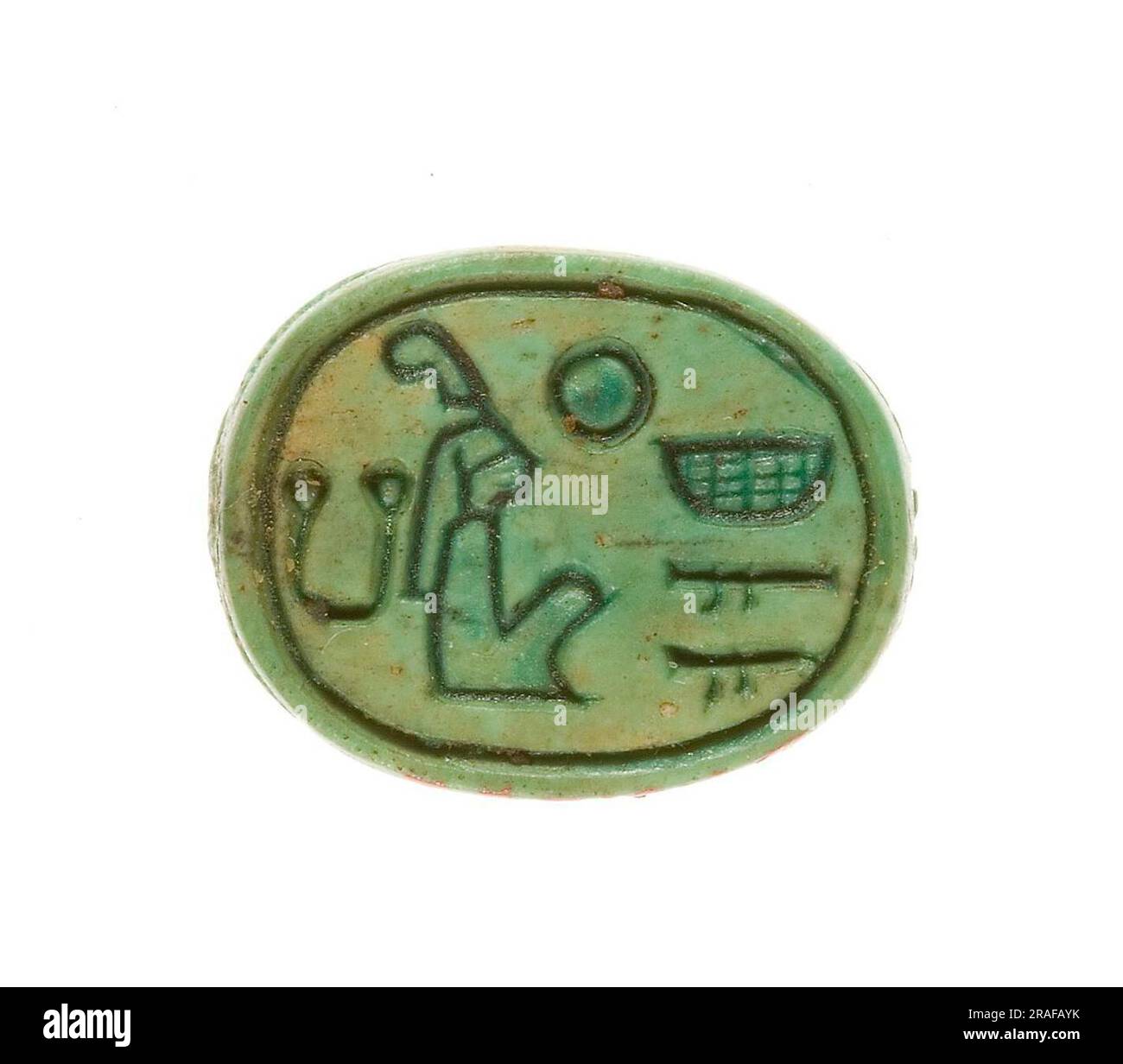 Scarab inscrit Seigneur des deux terres Maatkare (Hatshepsut) 1458 av. J.-C. par l'Égypte ancienne Banque D'Images