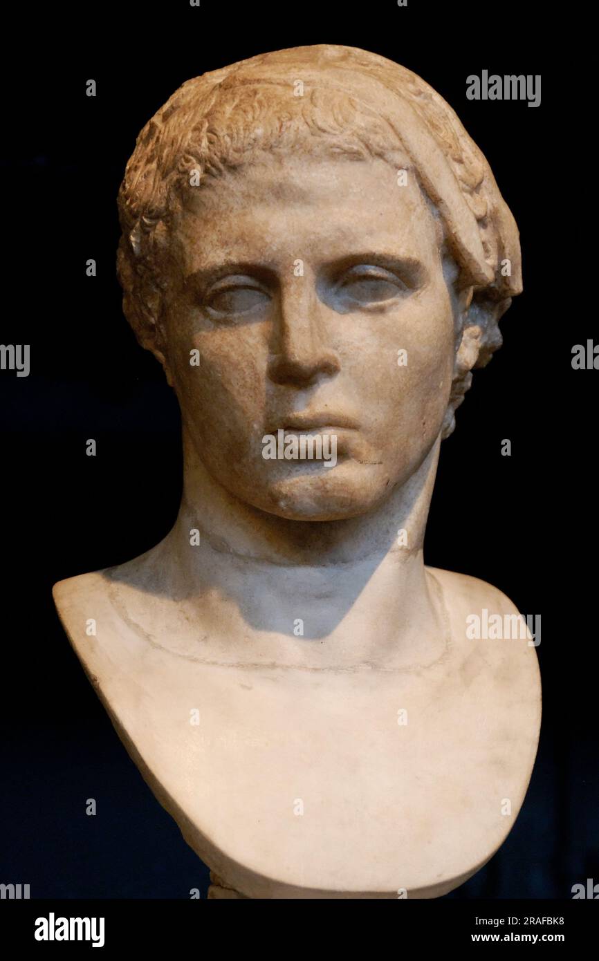 Boxer Head, par Myron 400 BC par Ancient Greek Painting and Sculpture Banque D'Images
