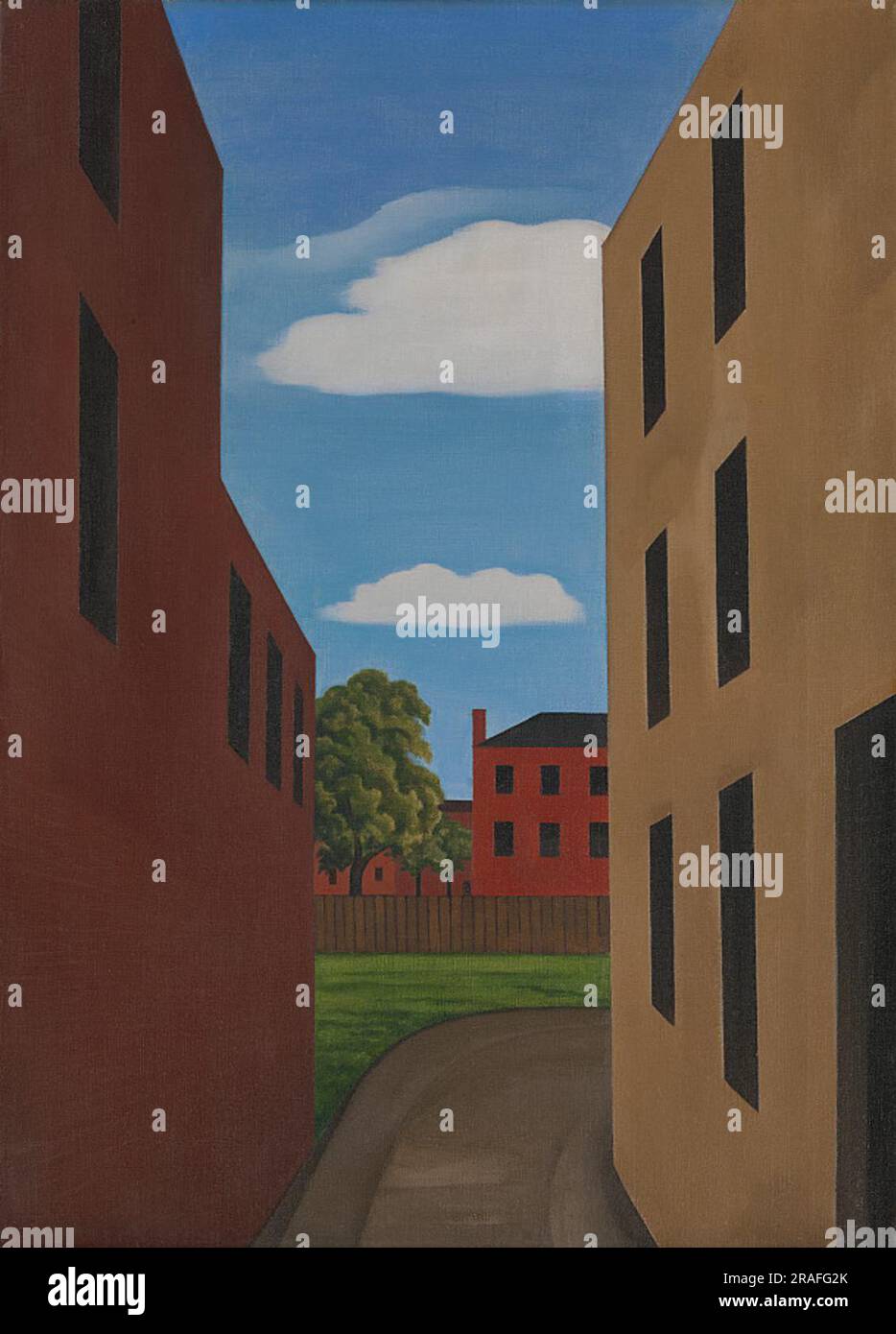 Allée. Newark 1931 par George Ault Banque D'Images