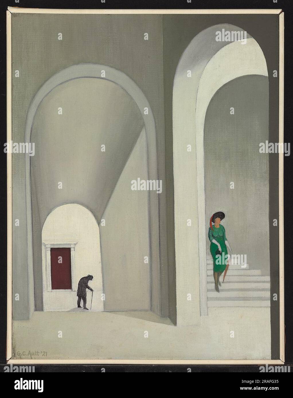 Le Stairway 1921 par George Ault Banque D'Images