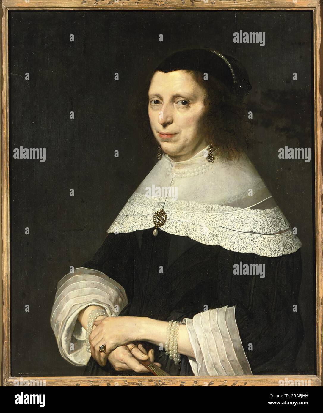 Portrait d'une femme 1650 par David Bailly Banque D'Images