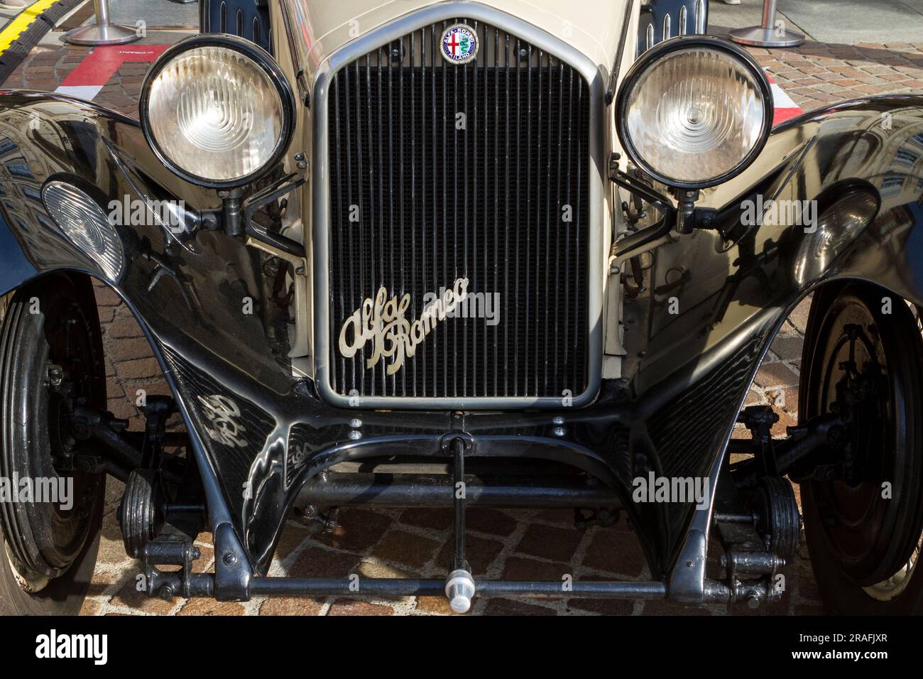 Vue avant de 1934 Alfa Romeo 8C 2300 Banque D'Images