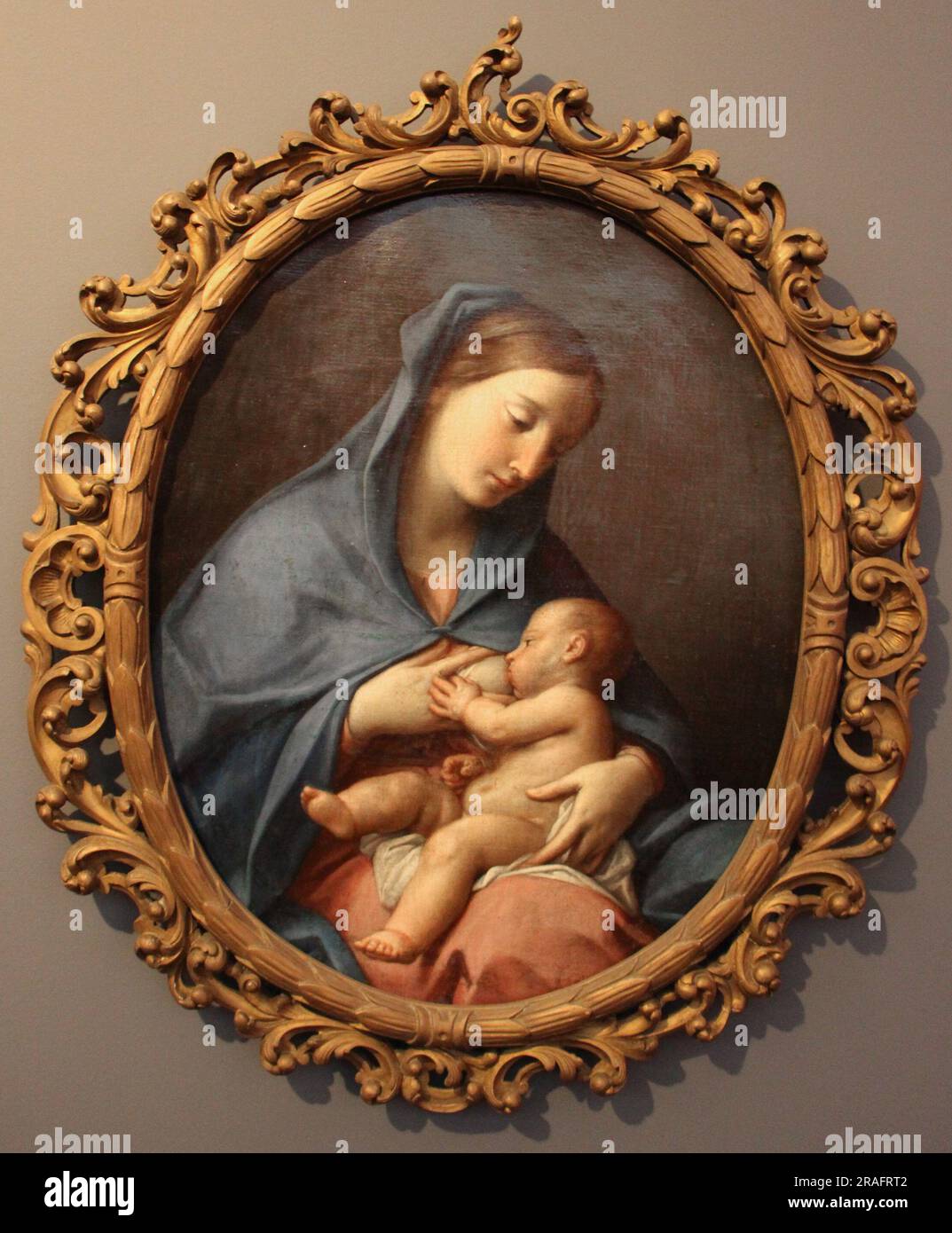 Madonna che allata il Bambino 1780 par Pompeo Batoni Banque D'Images