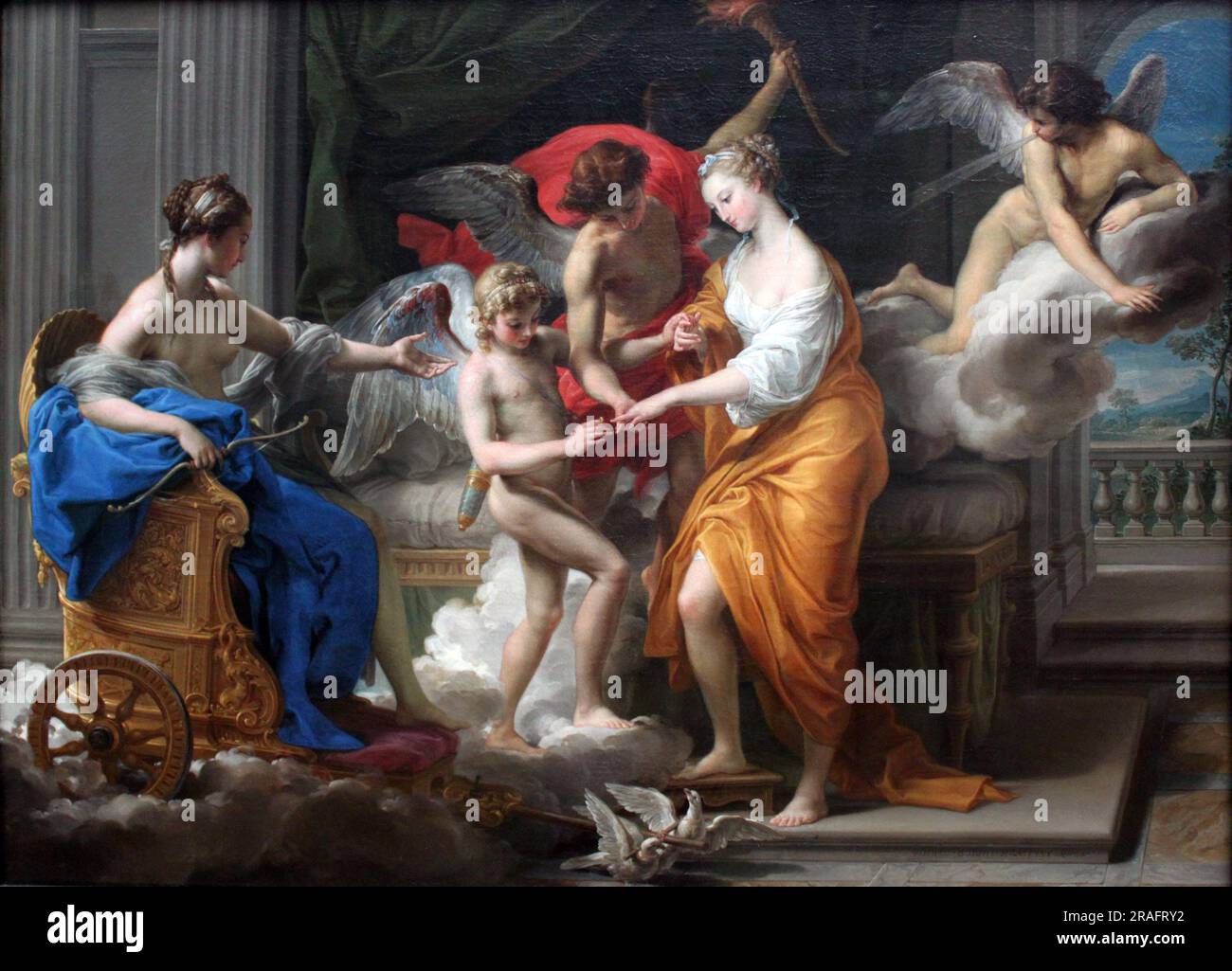 Mariage de Cupidon et psyché 1756 par Pompeo Batoni Banque D'Images