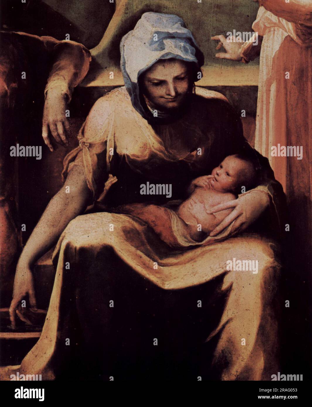 Naissance de la Vierge (détail) 1540 par Domenico Beccafumi Banque D'Images