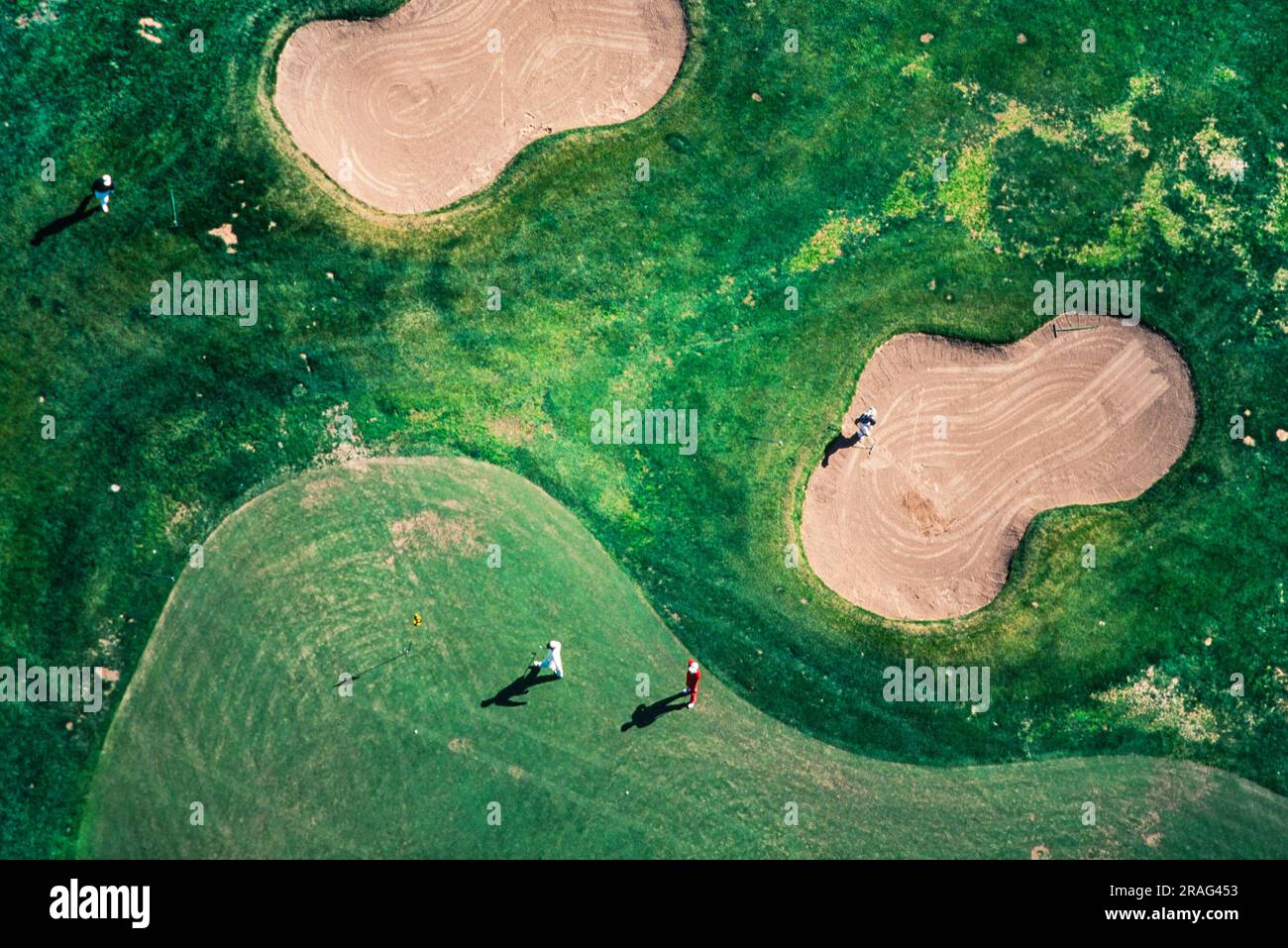 Image aérienne de Banff, Alberta, Canada Banque D'Images