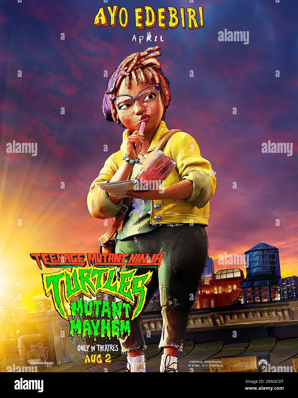 TORTUES NINJA : MUTANT MAYHEM, affiche du personnage américain, April O ... — free download