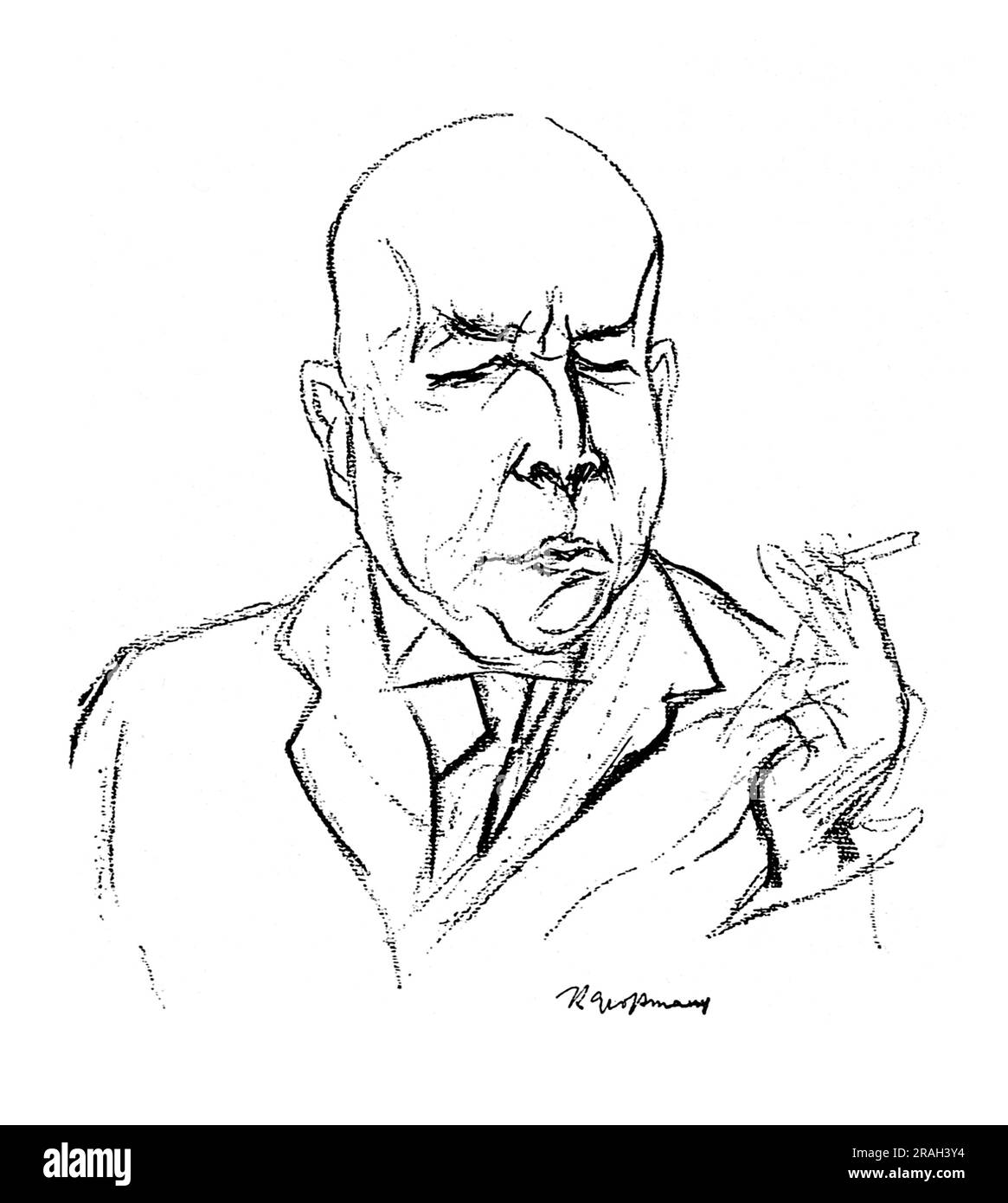 1922 CA , ALLEMAGNE : le witer allemand et philosophe de l'Histoire OSWALD SPENGLER ( 1880 - 1936 ), auteur de ' Der Untergang des Abendlandes ' ( 1918 - 1922 - il Tramonto dell' Occidente - le déclin de l'Ouest ) . Sprengler est considéré comme un nationaliste allemand et un critique du republicanisme et il a été un membre éminent de la Révolution conservatrice de l'ère Weimar . Bien qu'il ait voté pour Hitler sur Hindenburg lors de l'élection présidentielle allemande de 1932 et que les Nazis aient considéré ses écrits comme un moyen de fournir un ' respectable pedigre e ' à leur idéologie , Spengler a plus tard critiqué le nazisme dû Banque D'Images