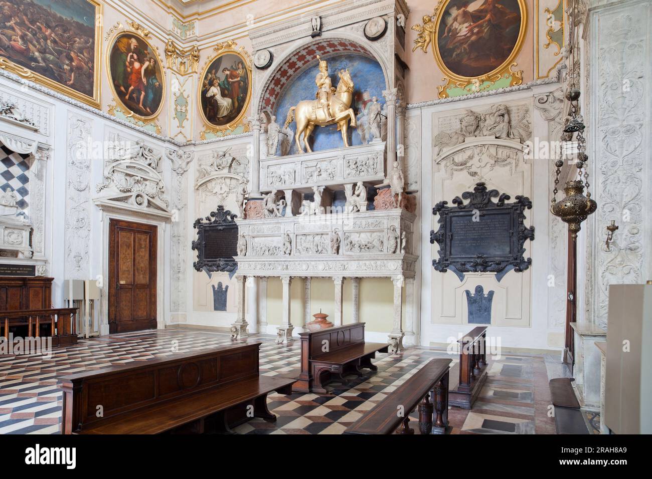 Cappella Colleoni, Bergame, Lombardie, Italie Banque D'Images