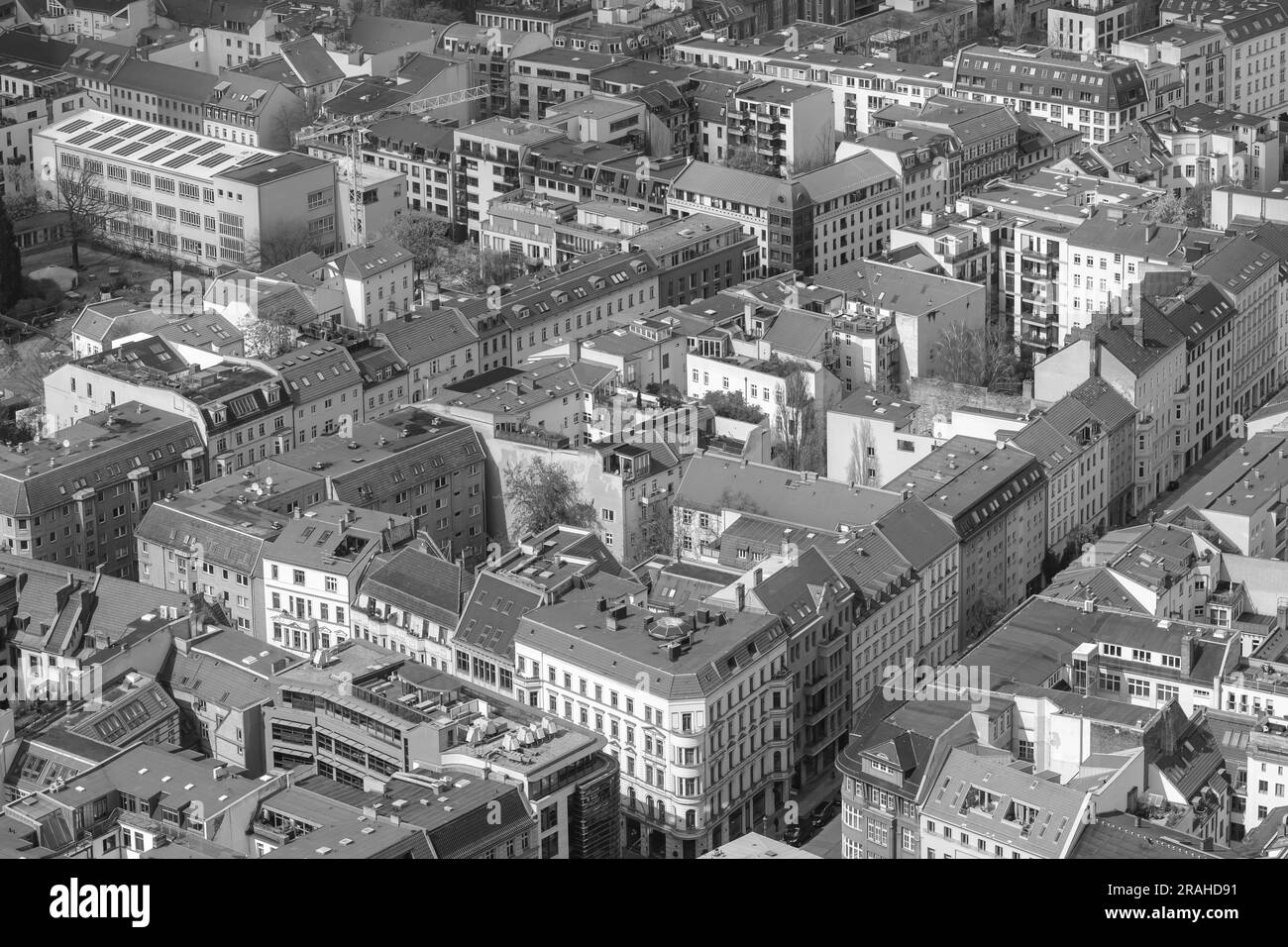 Vue aérienne panoramique de Berlin Allemagne Banque D'Images