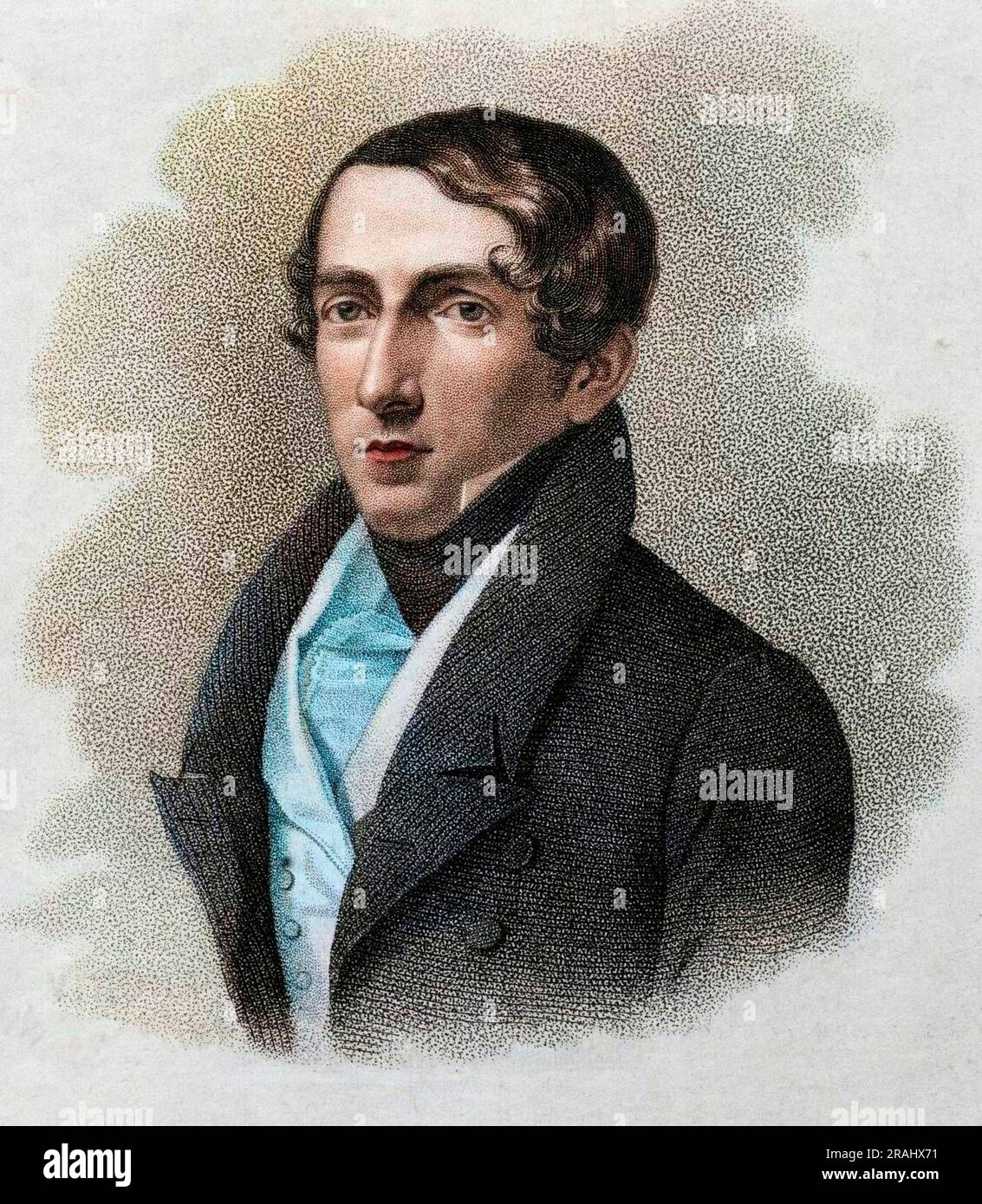 Portrait de Giacomo Meyerbeer (1791-1864), compositeur allemand Banque D'Images