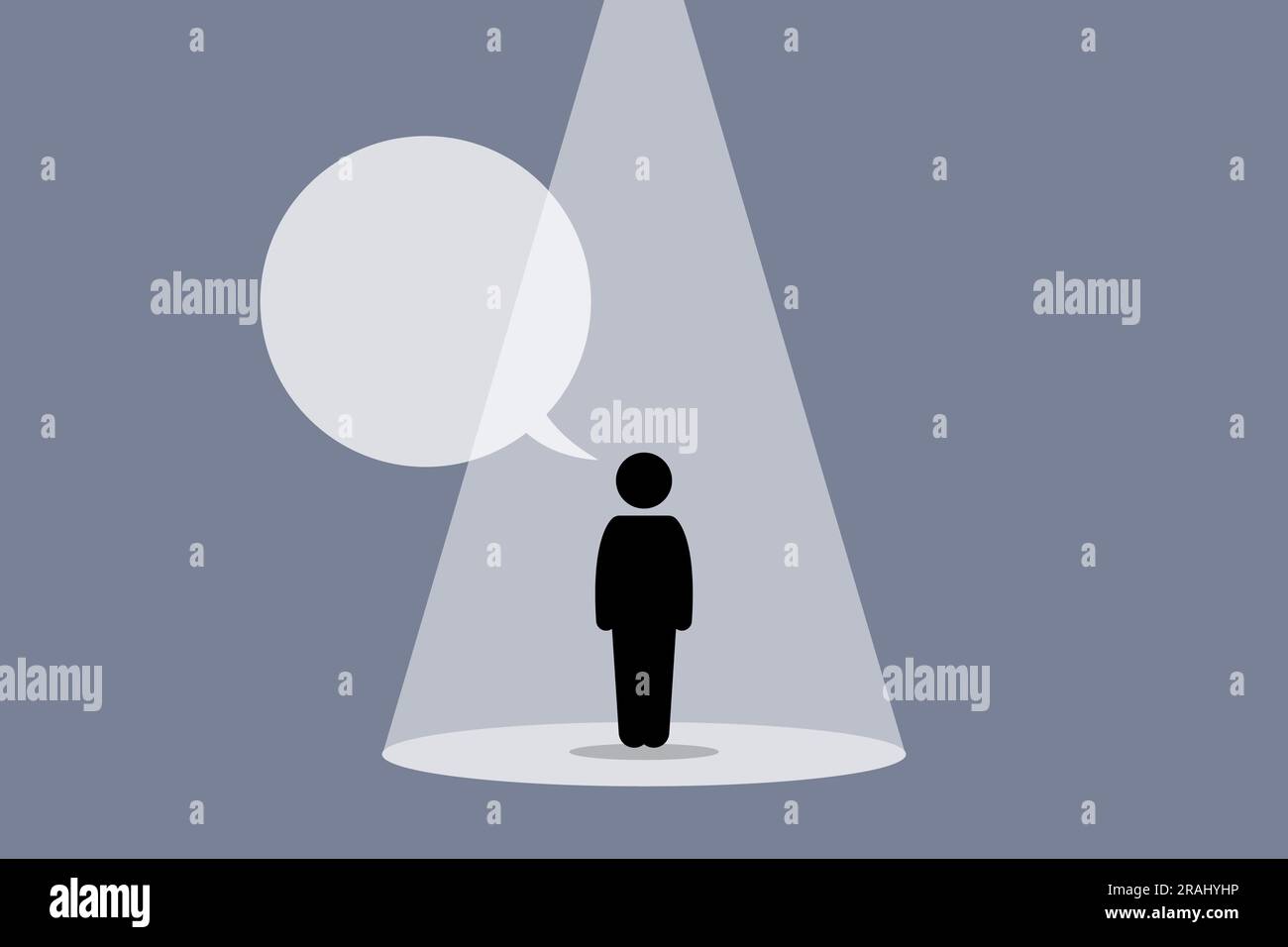 Personne célèbre sous le feu de l'actualité parlant et prononcera un discours. L'illustration vectorielle représente le concept de profil haut, de présentation, de célébrité, de scène, de limousine Illustration de Vecteur