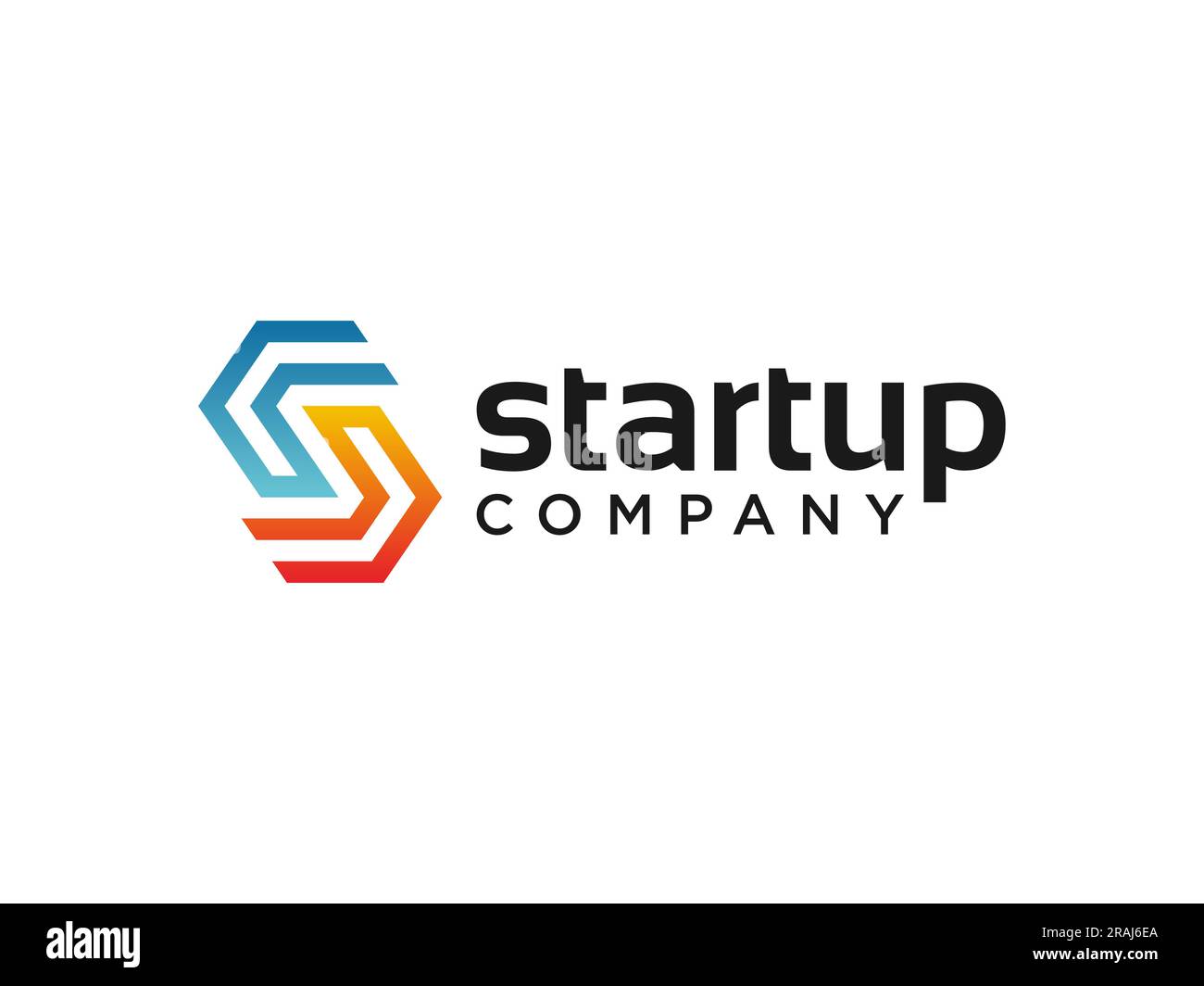 Logo de flèche. Icône flèche hors zone isolée sur fond blanc. Utilisable pour les logos commerciaux et technologiques. Elément de modèle de logo Flat Vector Illustration de Vecteur