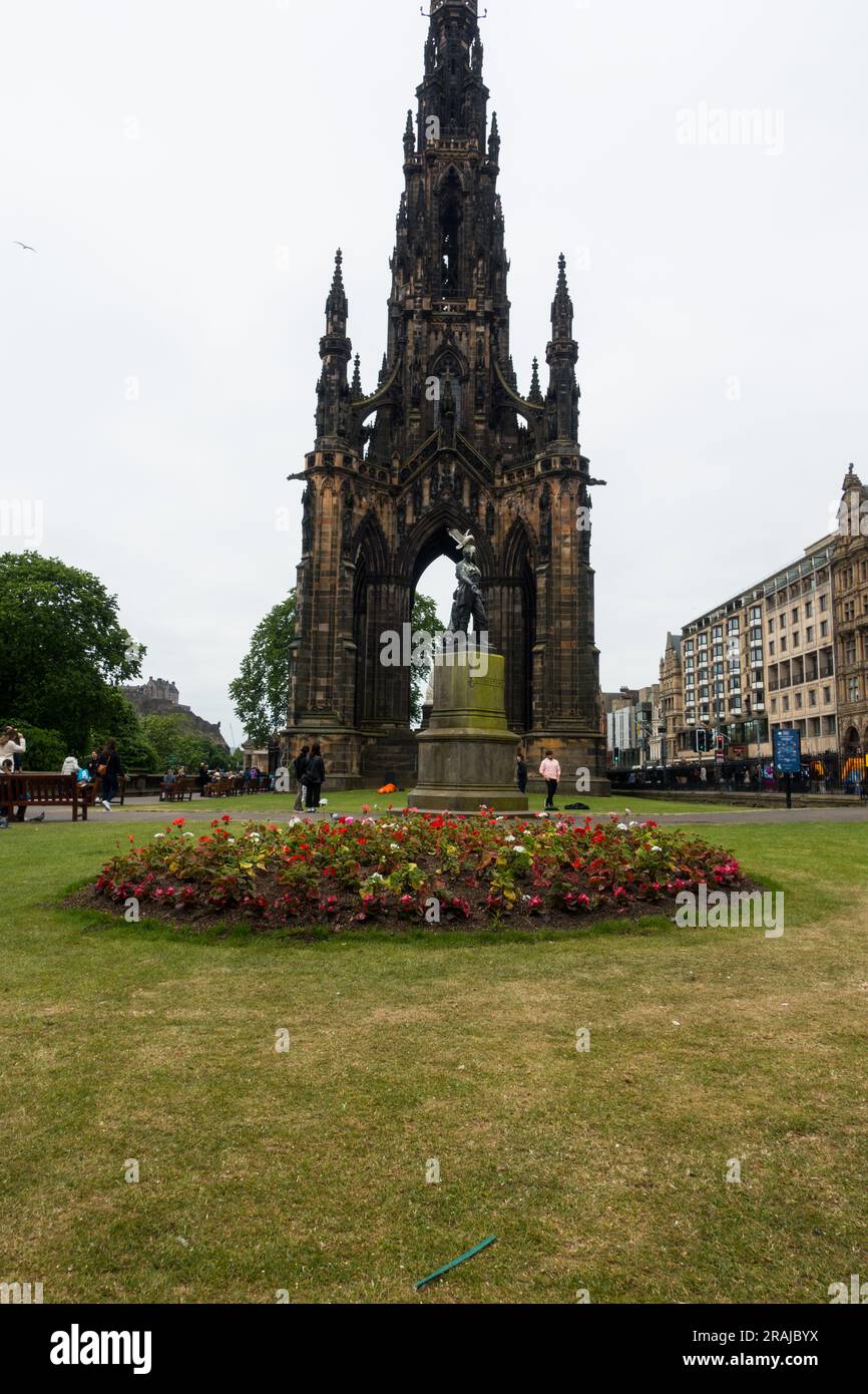 Scott Monument, Édimbourg, Écosse, Royaume-Uni. Banque D'Images