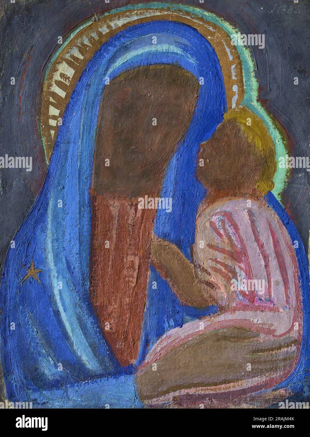 La Vierge à l'enfant par Mykhailo Boychuk Banque D'Images