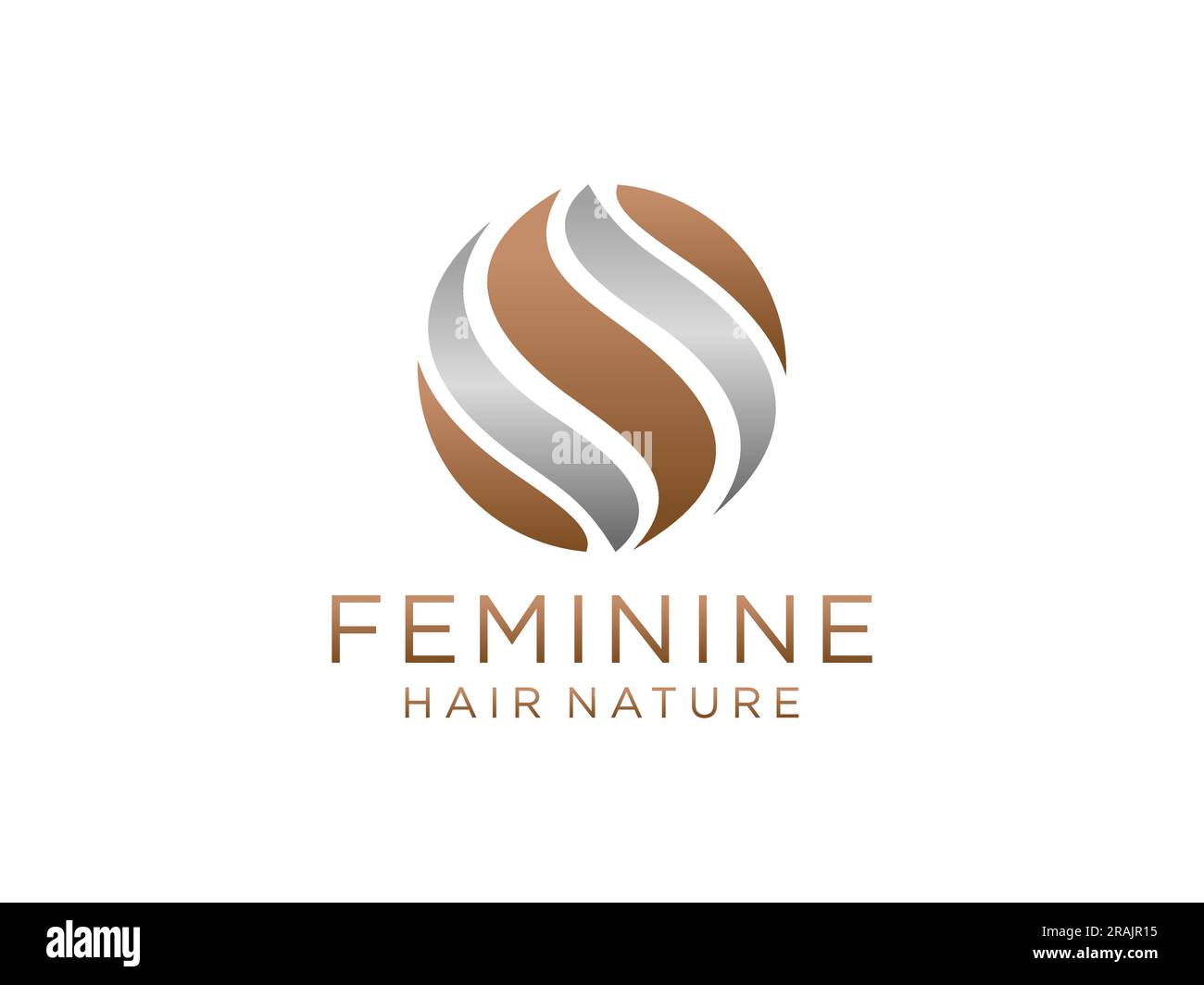 Résumé Hair Wave logo lettre S isolé sur fond blanc. Elément de modèle de logo Flat Vector. Illustration de Vecteur