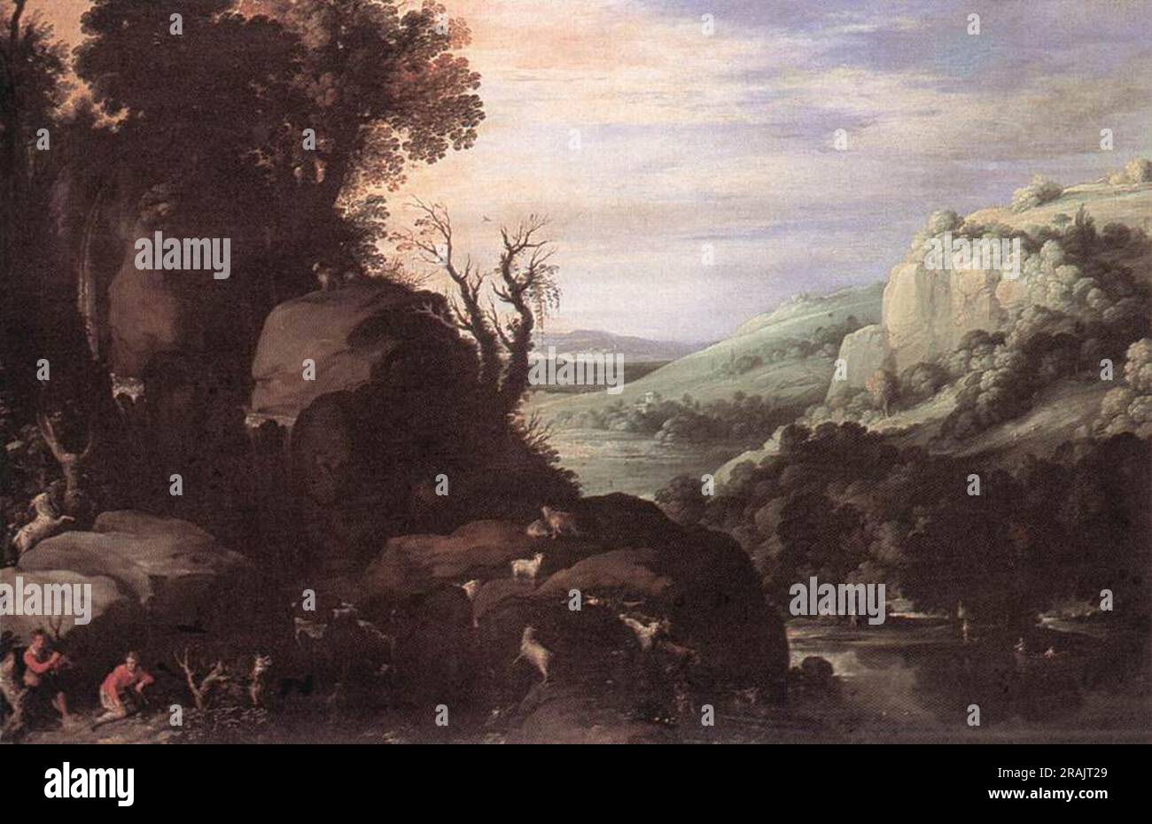 Paysage par Paul Bril Banque D'Images