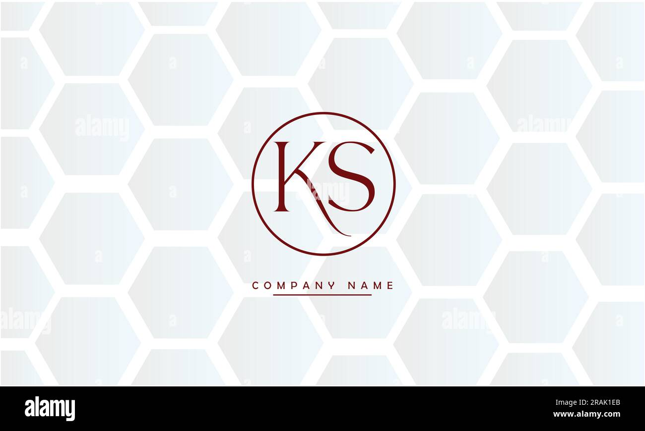 SK, KS lettres abstraites logo Monogramme Illustration de Vecteur