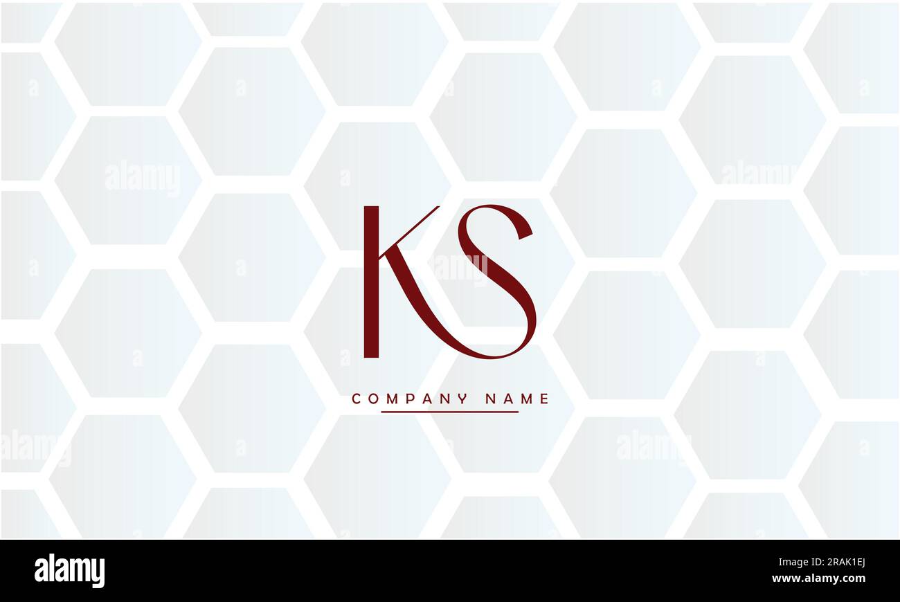 SK, KS lettres abstraites logo Monogramme Illustration de Vecteur