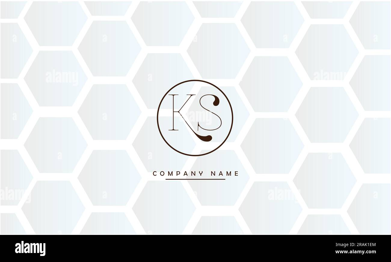 SK, KS lettres abstraites logo Monogramme Illustration de Vecteur