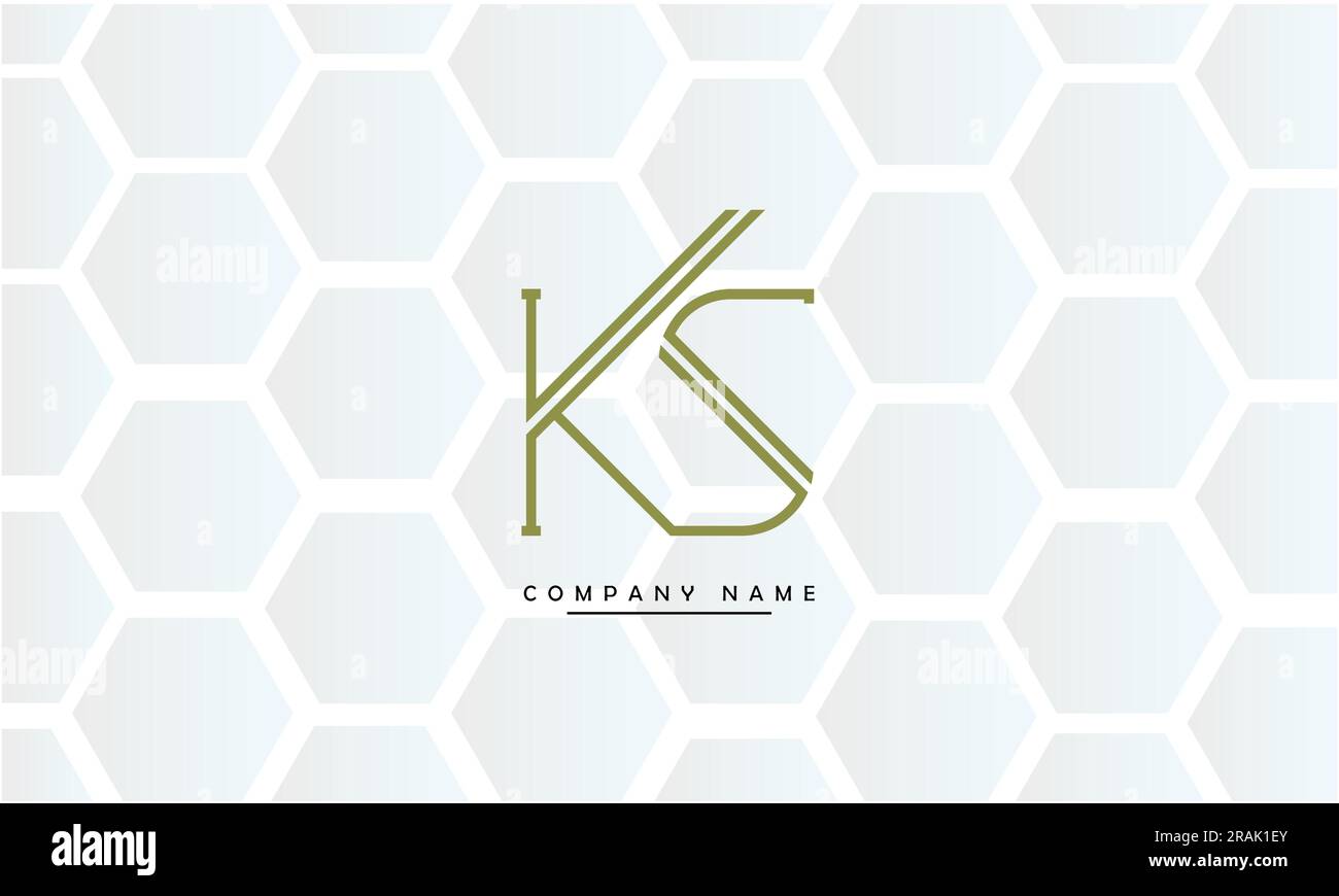SK, KS lettres abstraites logo Monogramme Illustration de Vecteur