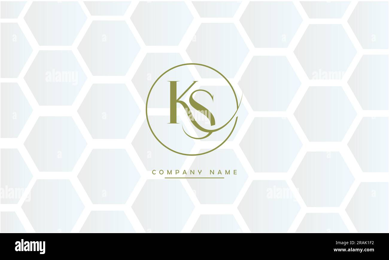 SK, KS lettres abstraites logo Monogramme Illustration de Vecteur