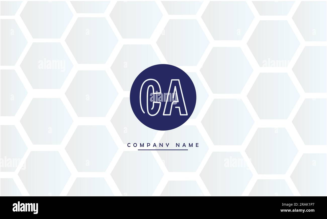 CA, AC Résumé Letters logo Monogram Illustration de Vecteur
