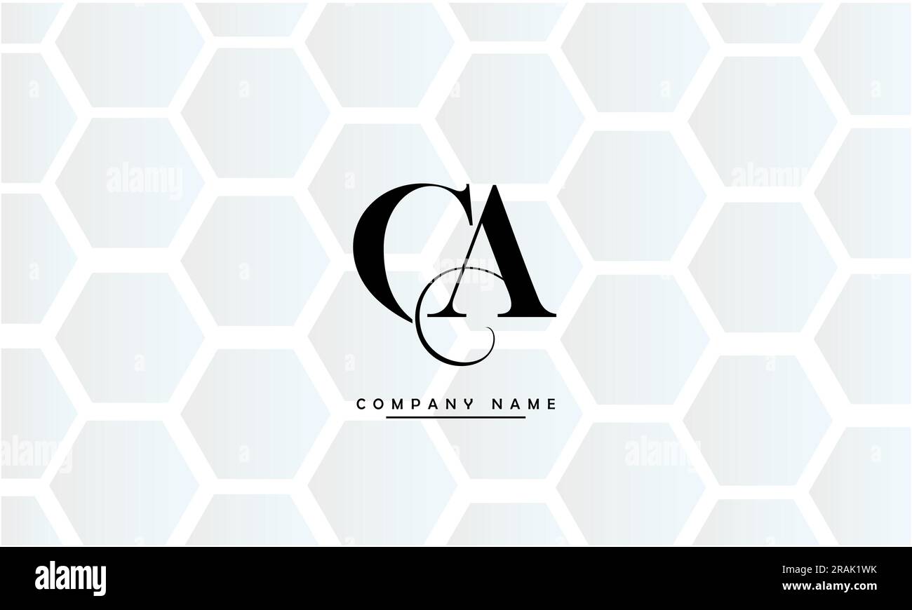 CA, AC Résumé Letters logo Monogram Illustration de Vecteur