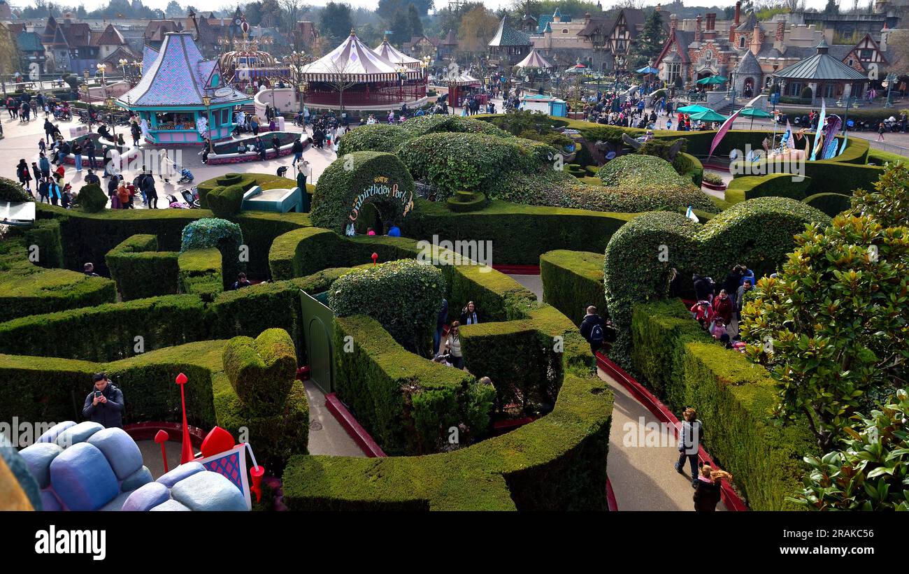 Une journée à Disneyland Paris Banque D'Images