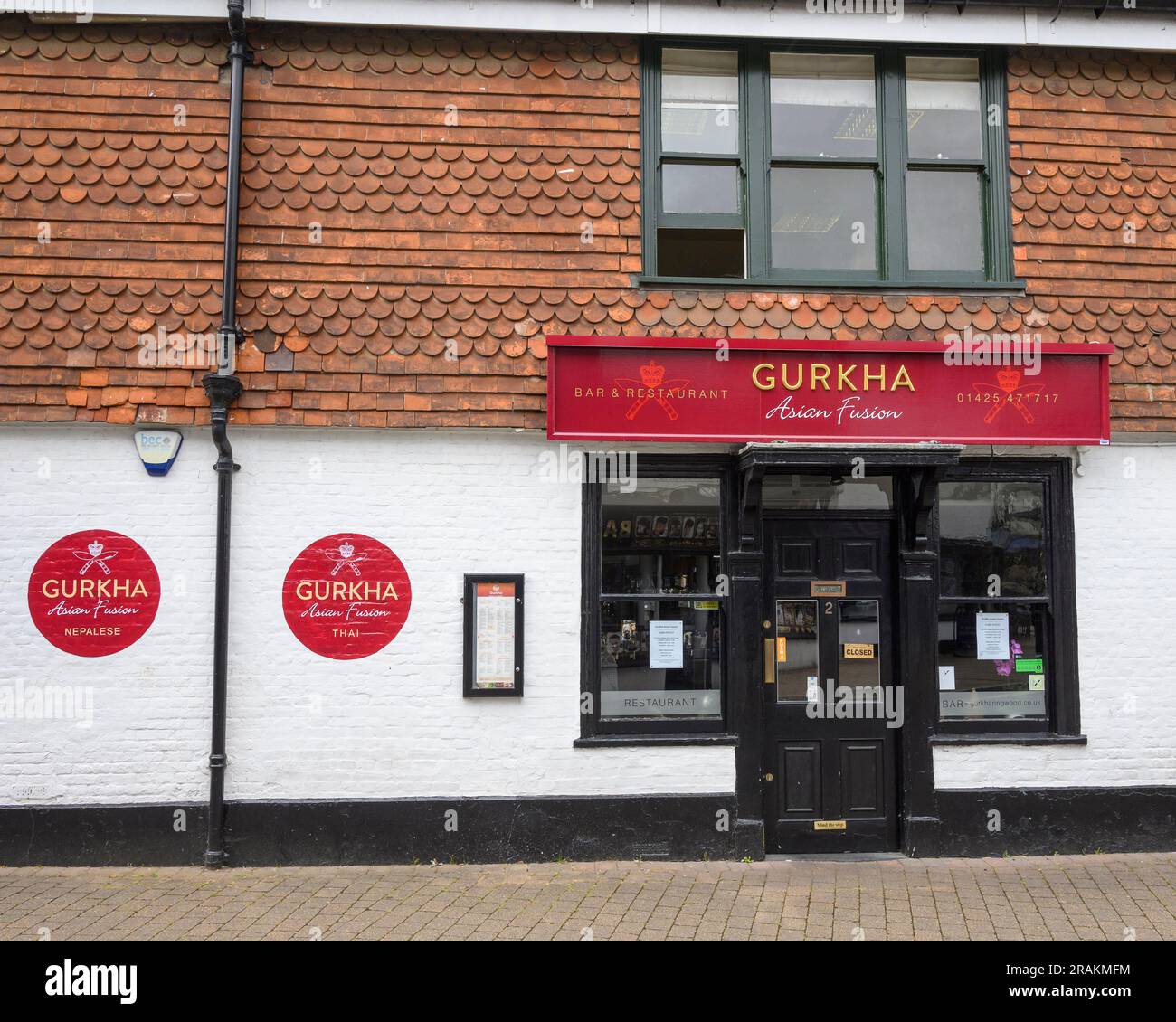 Restaurant gastronomique asiatique Gurkha, Ringwood, Hampshire, Royaume-Uni Banque D'Images