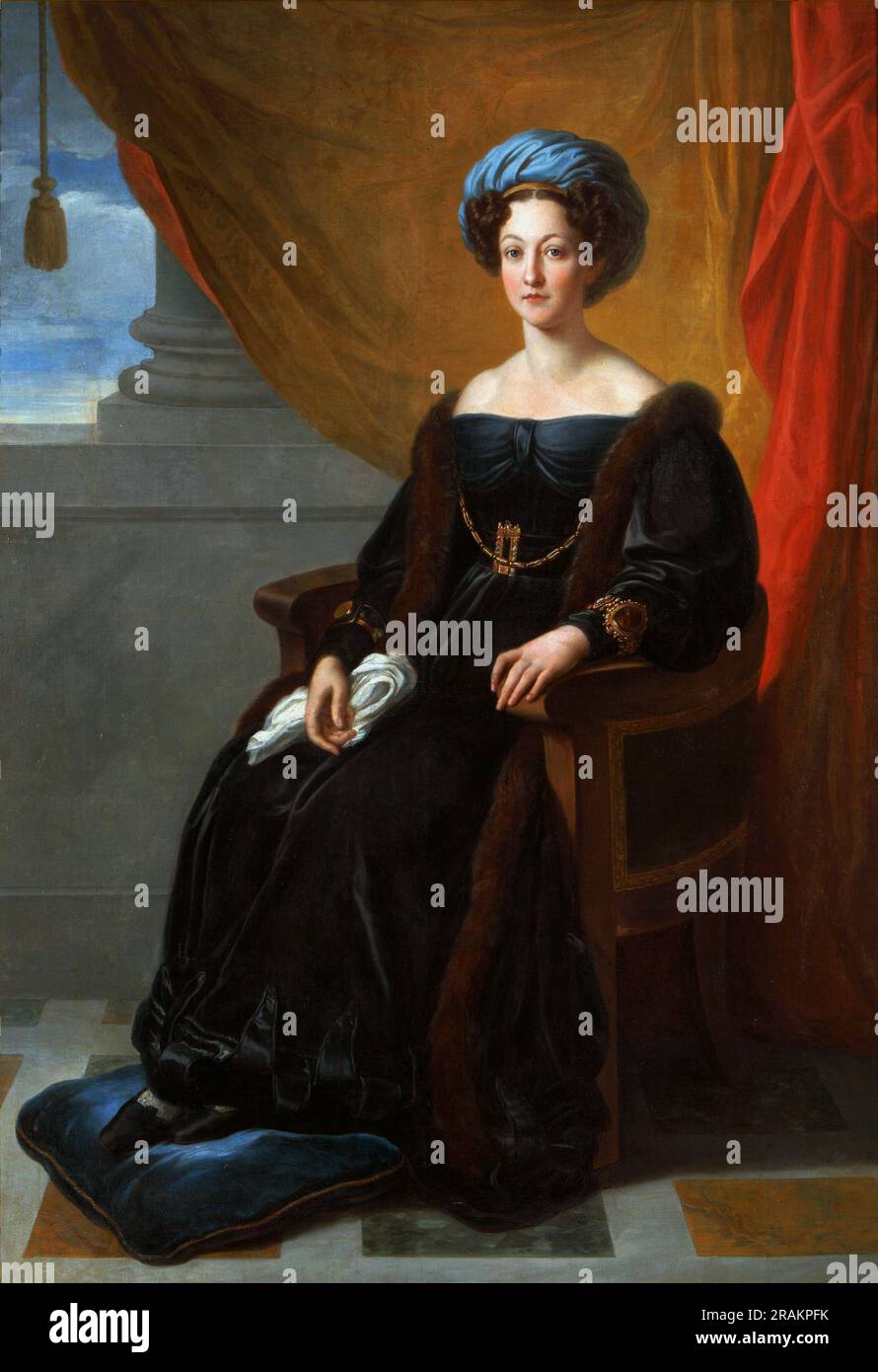 Portrait de Klementyna Ostrowska née Sanguszko 1822 par Vincenzo Camuccini Banque D'Images