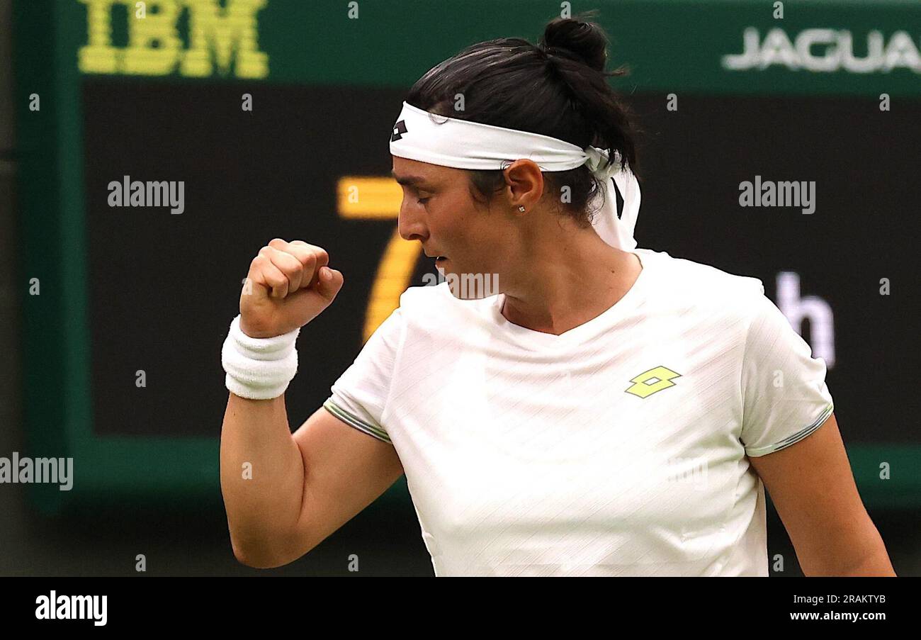 Londres, Inglaterra. 04th juillet 2023. Ons Jabeur (TUN) lors du tournoi de Wimbledon 2023 qui s'est tenu à Londres, en Angleterre. Crédit: Andre Chaco/FotoArena/Alamy Live News Banque D'Images