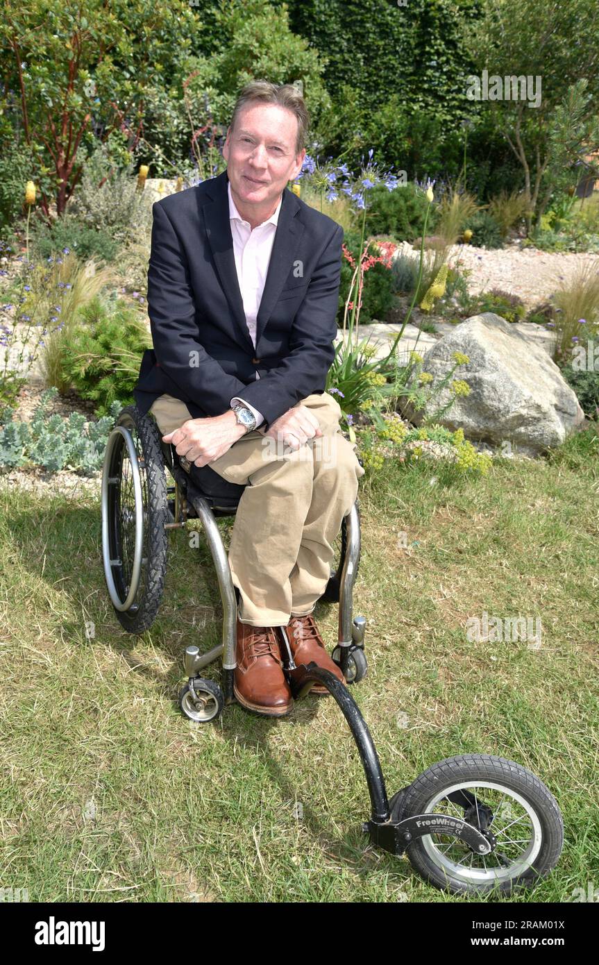 3 juillet 2023. East Molesey, Surrey, Royaume-Uni. Frank Gardner au RHS Hampton court Palace Garden Festival 2023. Sue Andrews/Alamy. Banque D'Images