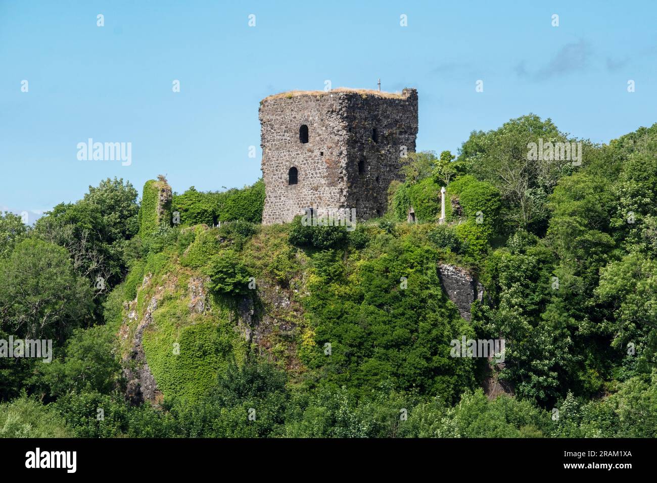 Dunollie Castle Ruin, Oban, Argyll, Écosse Banque D'Images