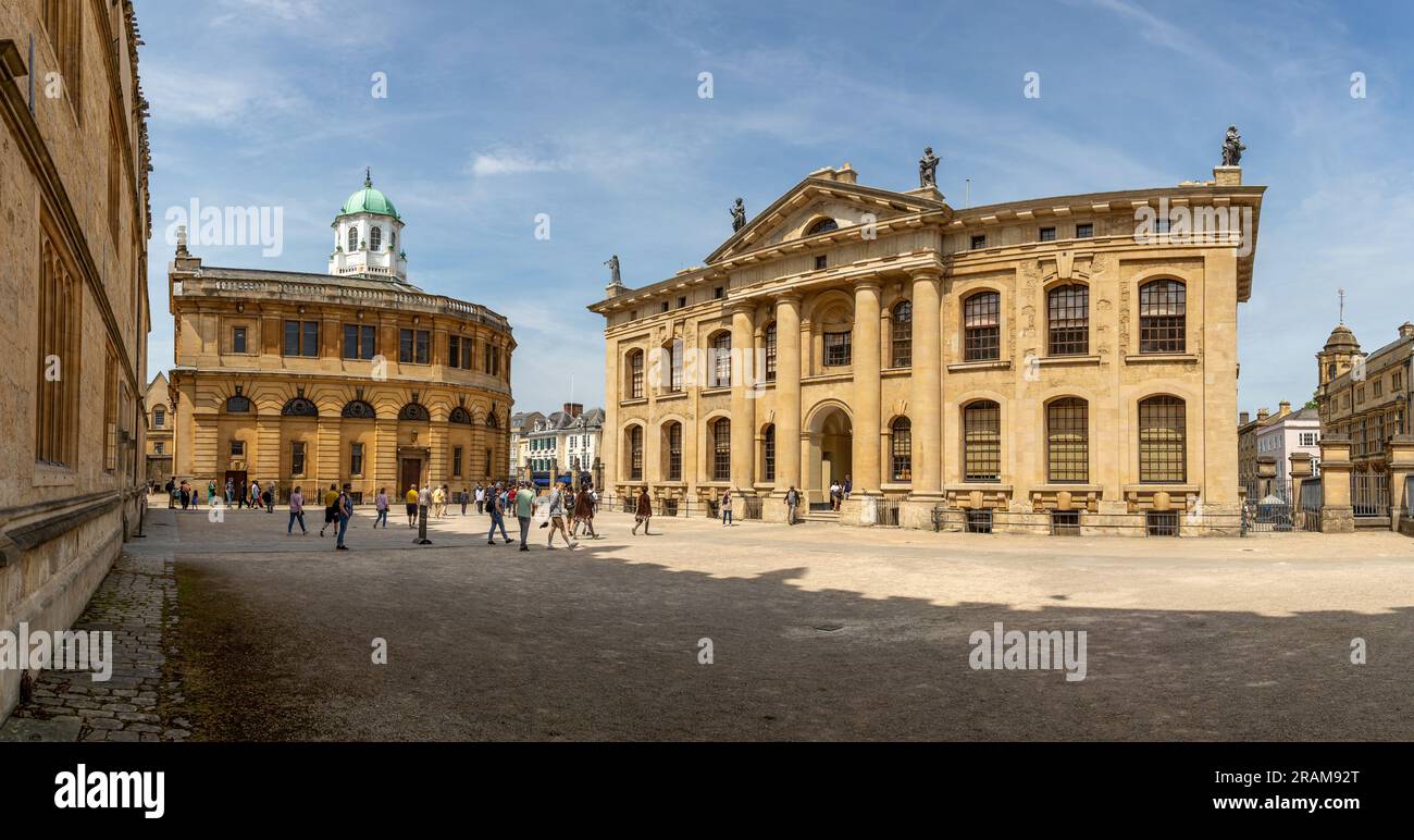 La Bodleian Weston Library, qui fait partie de l'Université d'Oxford. Banque D'Images