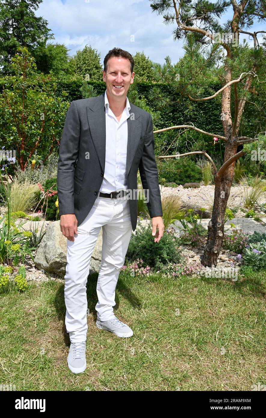 Brendan Cole, RHS Hampton court Palace Garden Festival, Surrey, Royaume-Uni Banque D'Images