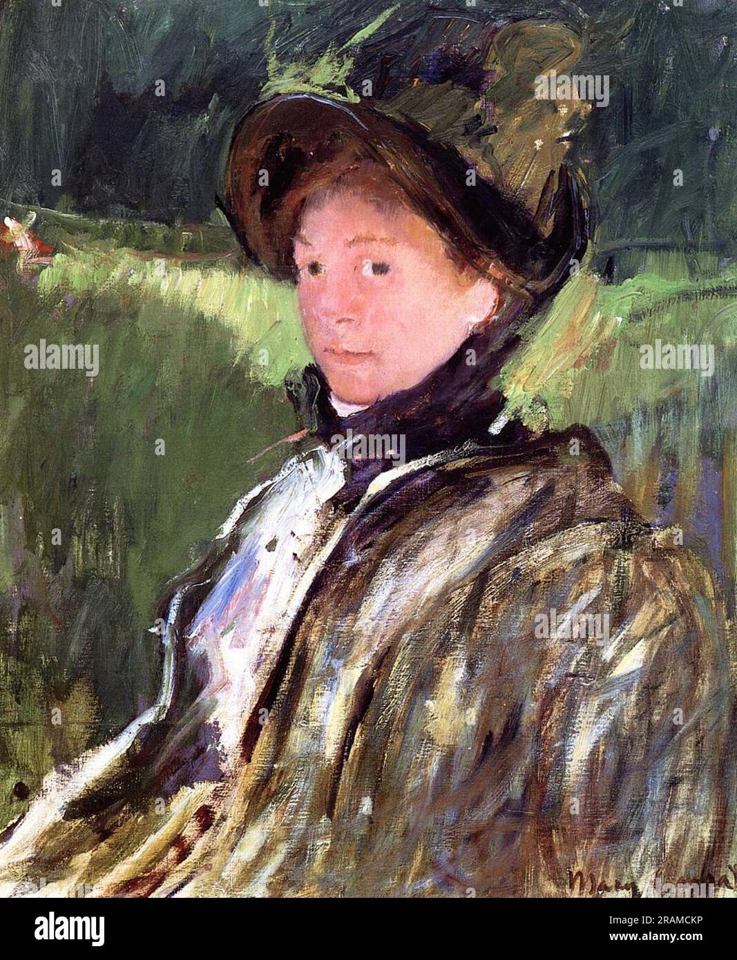 Lydia Cassatt dans un Green Bonnet et un Coat 1880 par Mary Cassatt Photo  Stock - Alamy