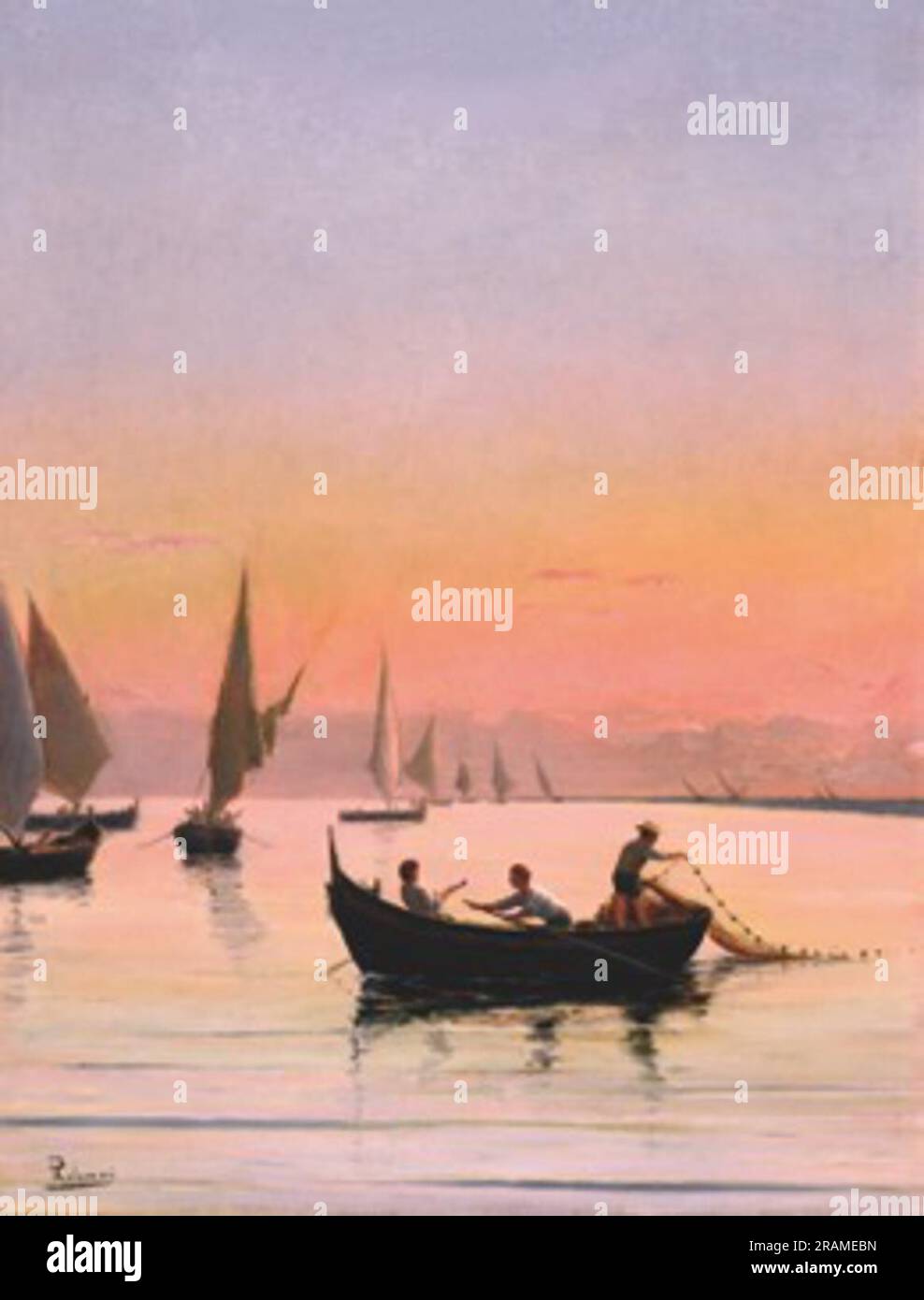 La Sciabica par Pasquale Celommi Banque D'Images