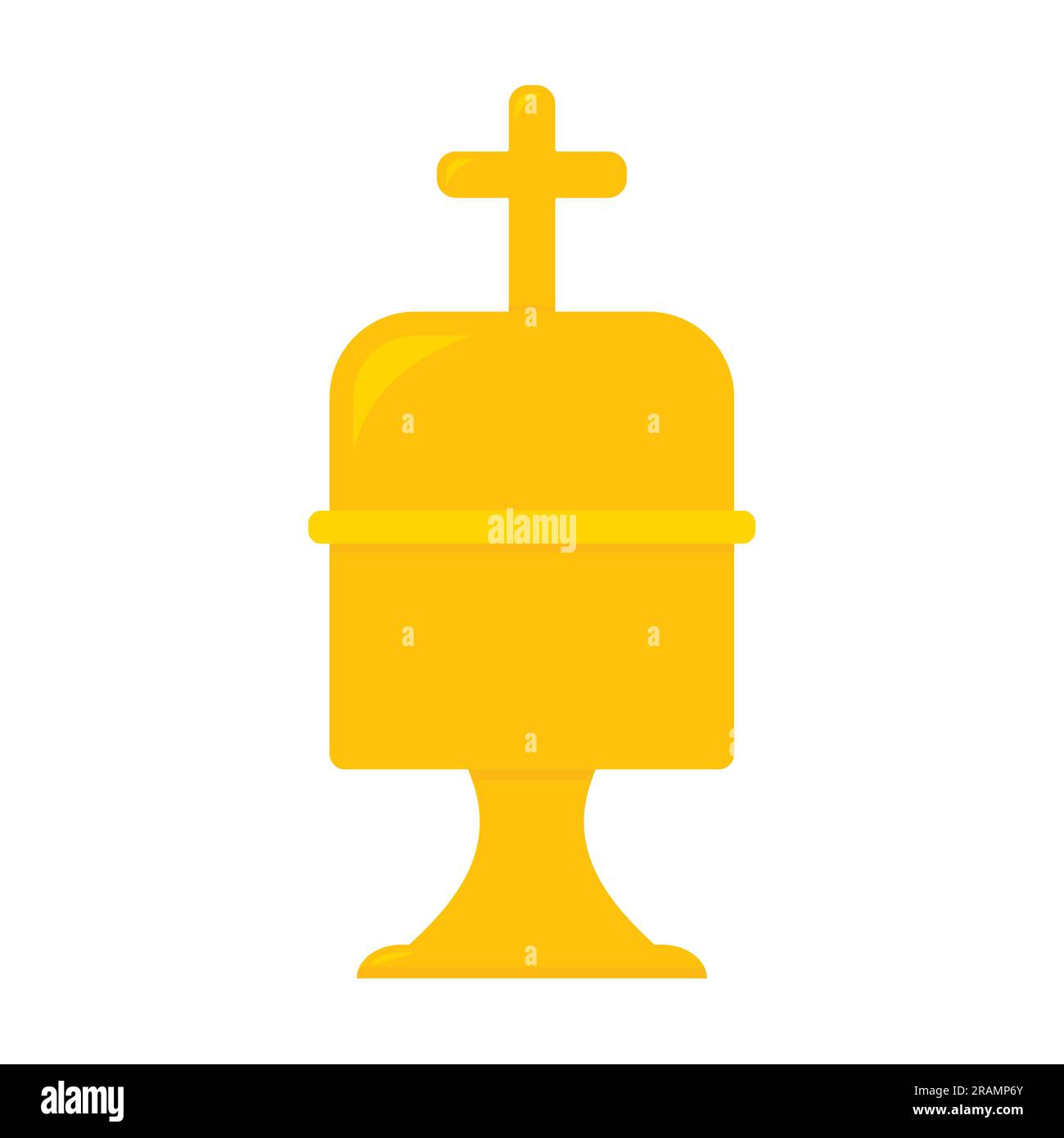 Conteneur d'huile Saint, onction du symbole de sacrement malade - illustration vectorielle Illustration de Vecteur