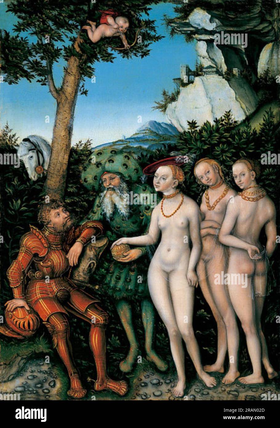 L'arrêt de Paris 1530; Allemagne par Lucas Cranach l'ancien Banque D'Images