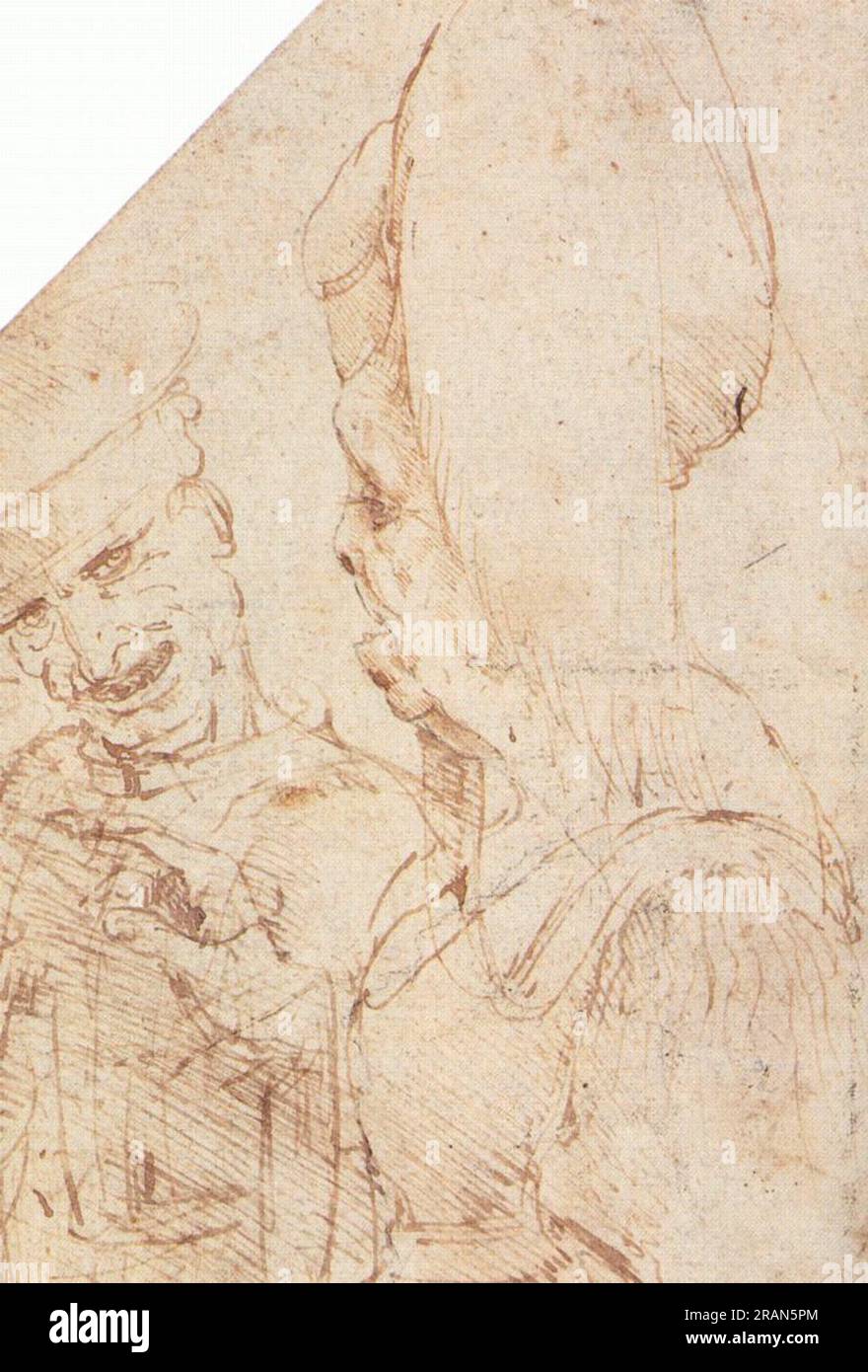 Couple apparié vers 1490 ; Milan, Italie de Léonard de Vinci Banque D'Images
