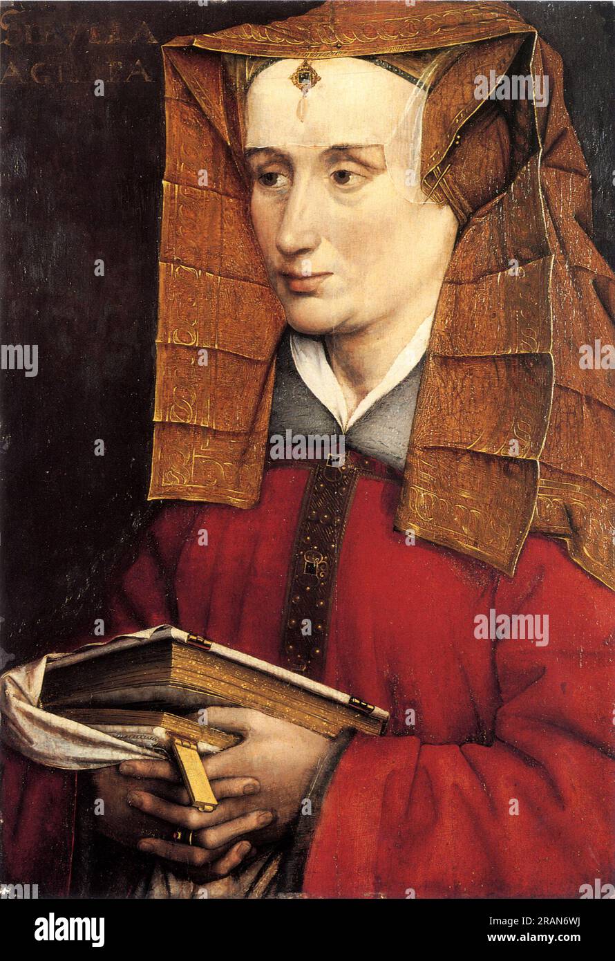 Portrait de Louise de Savoie en Sibylla Agrippa 1430 par Jacques Daret Banque D'Images