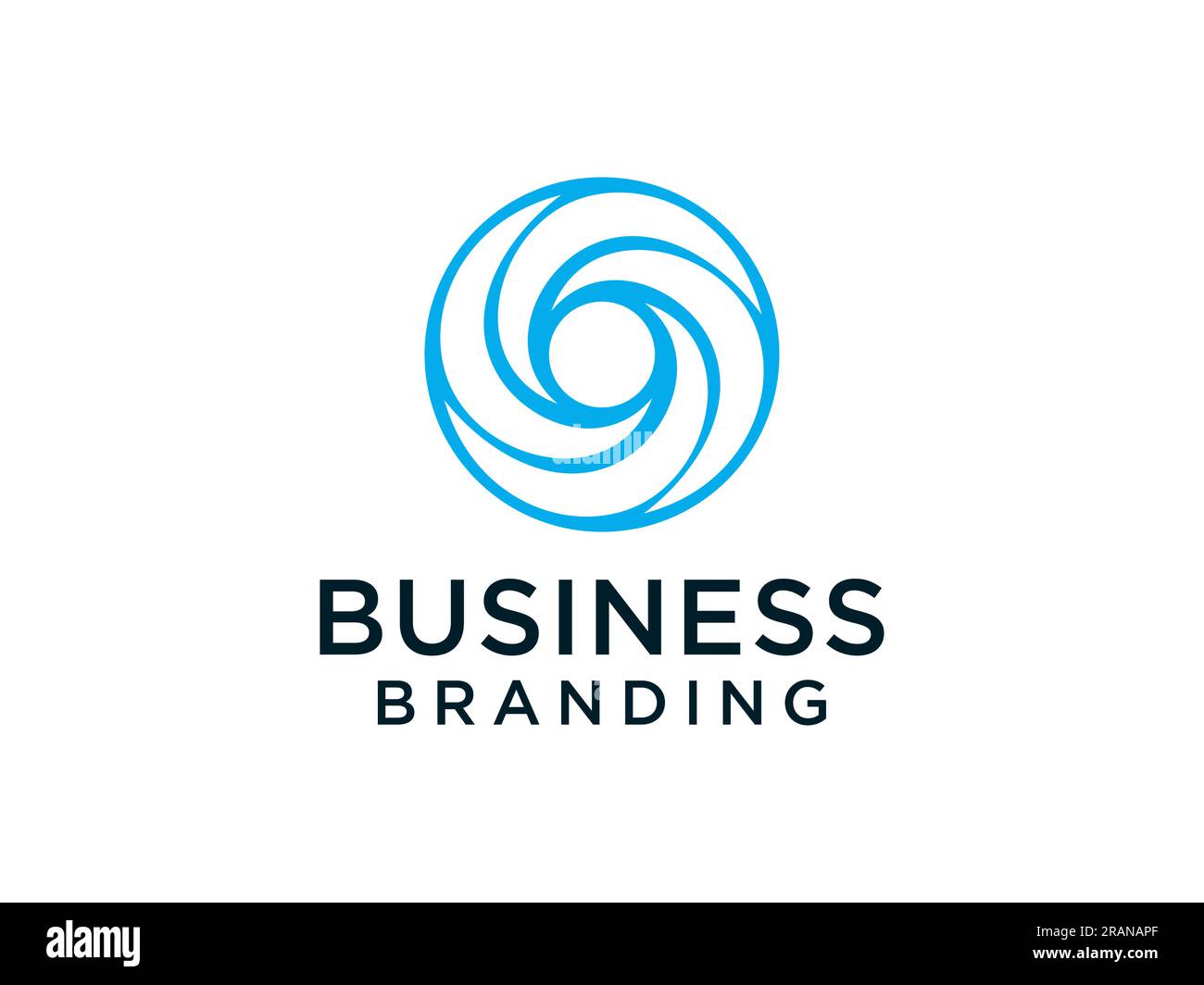 Lettre initiale abstraite O logo. Style vagues circulaires bleues. Utilisable pour les logos d'entreprise et de technologie. Elément de modèle de conception de logo vectoriel plat Illustration de Vecteur