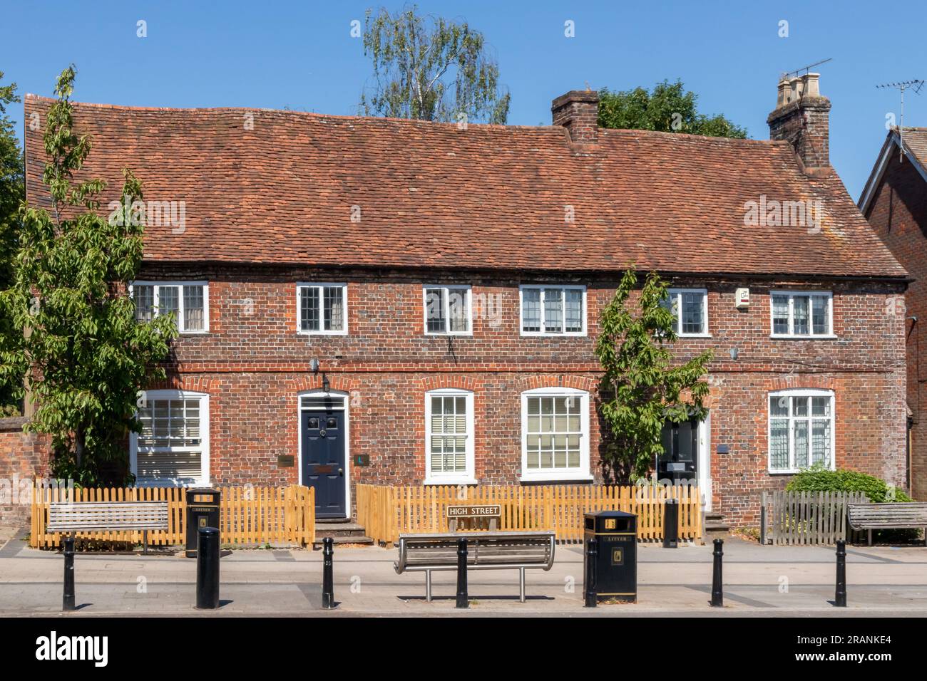 Cottages de campagne anglais sur Wendover High Street, Buckinghamshire, Angleterre Banque D'Images