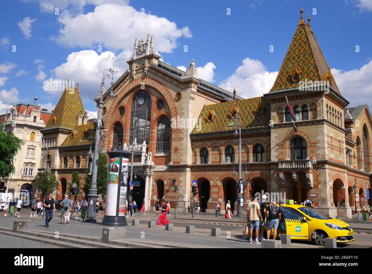 Le Nagycsarnok, Grand marché, Budapest, Hongrie Banque D'Images